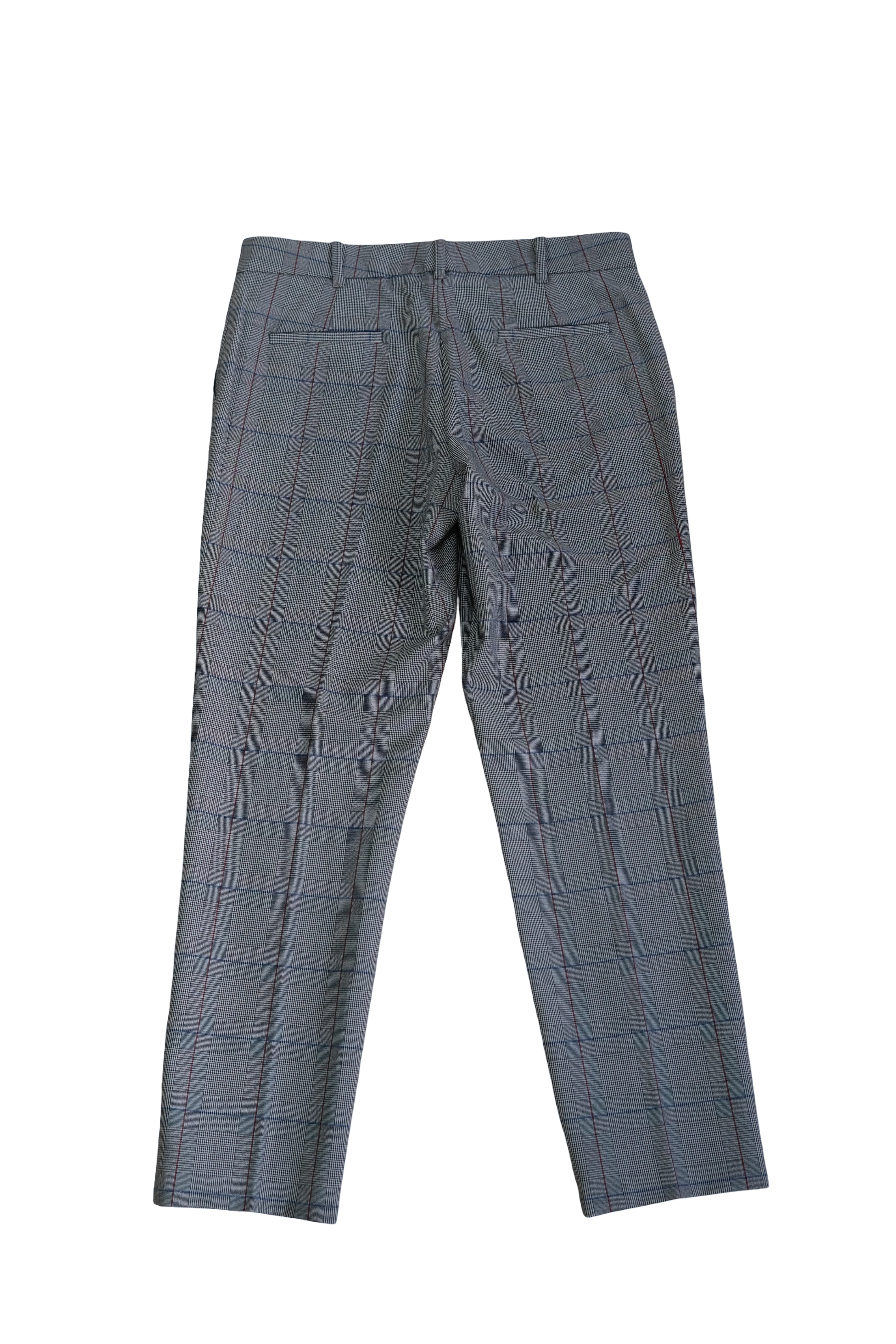 Pantalón Formal Cuadros Gris