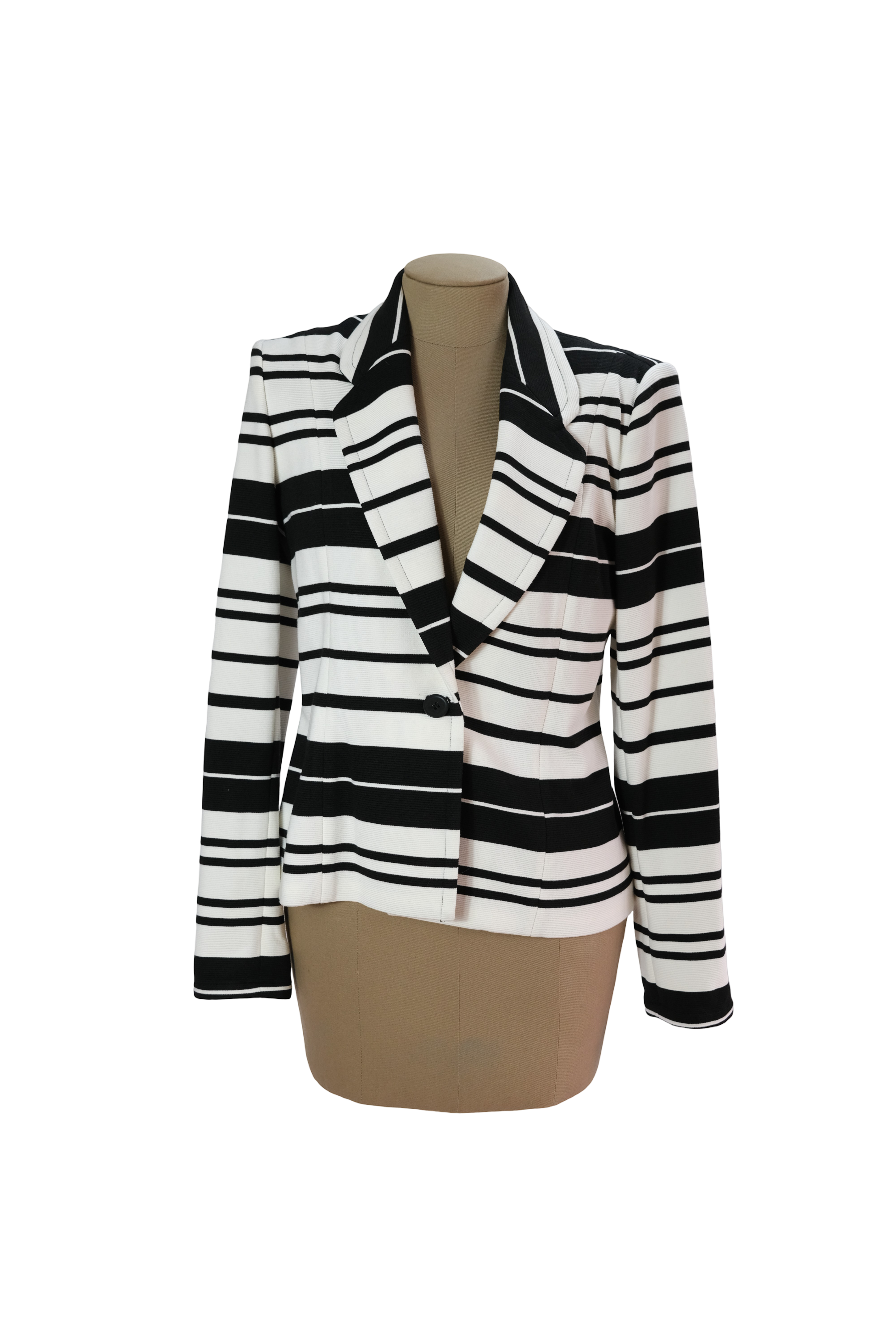 Blazer Blanco Negro Lineas