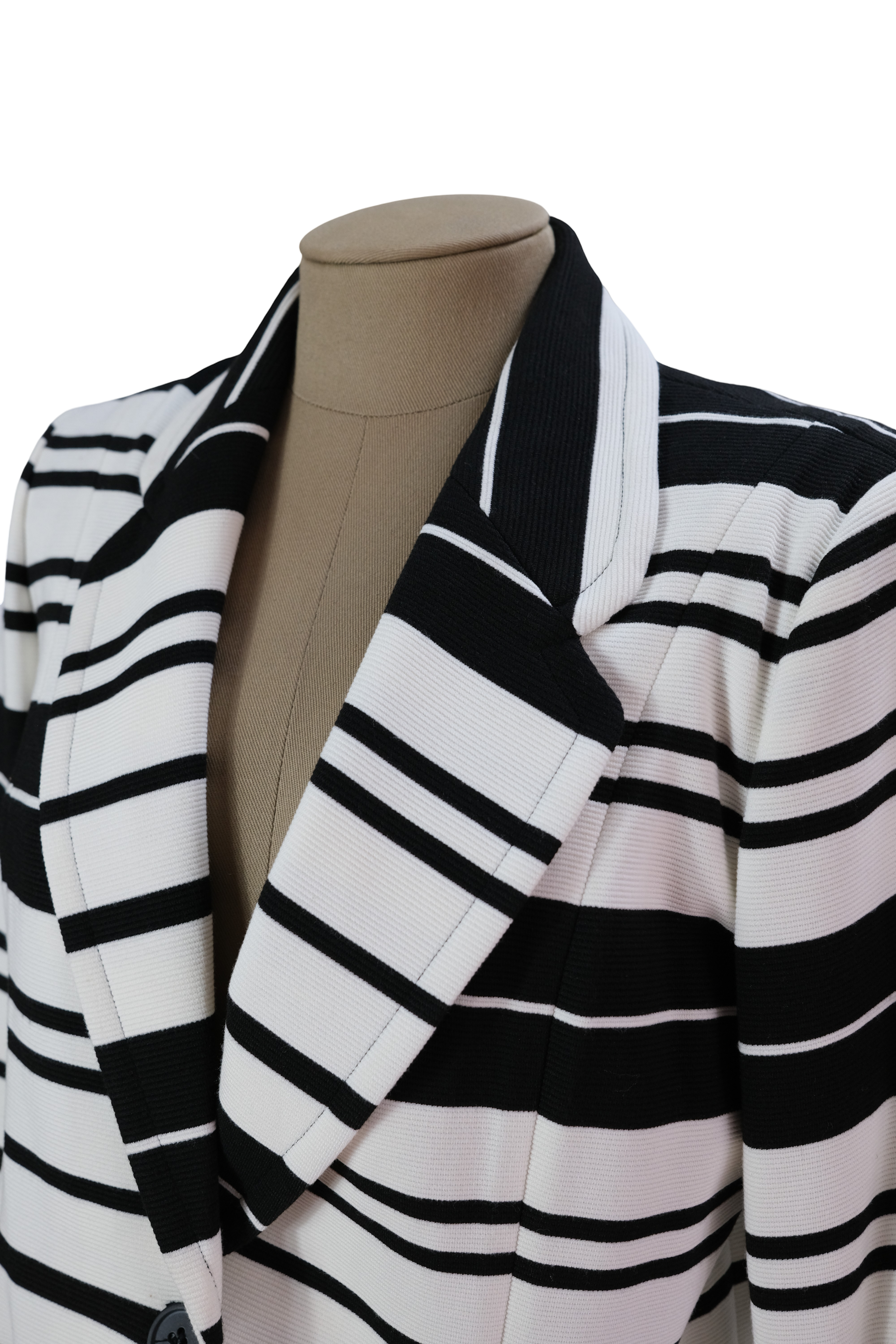 Blazer Blanco Negro Lineas