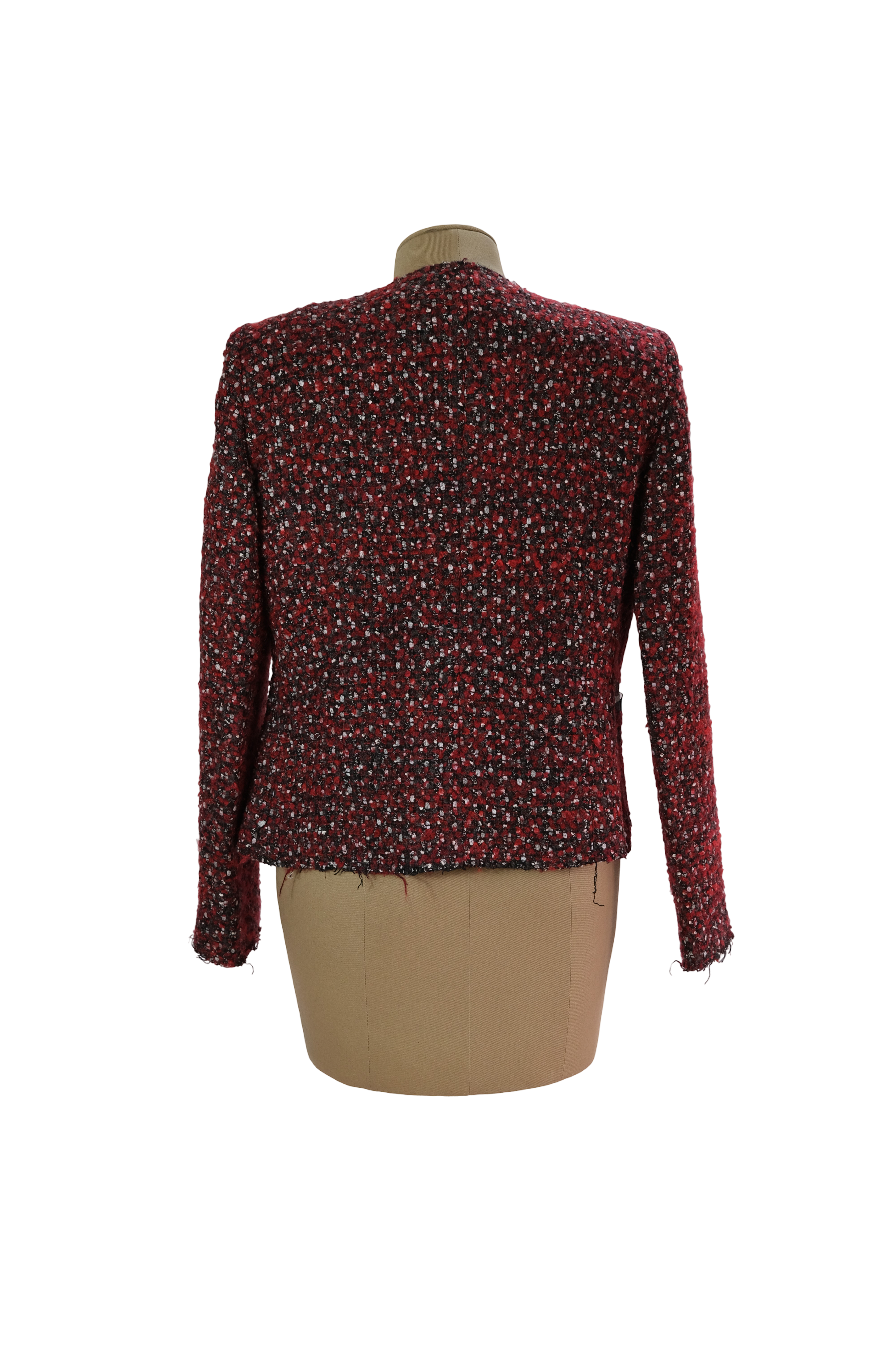 Blazer Tweed Rojo Negro