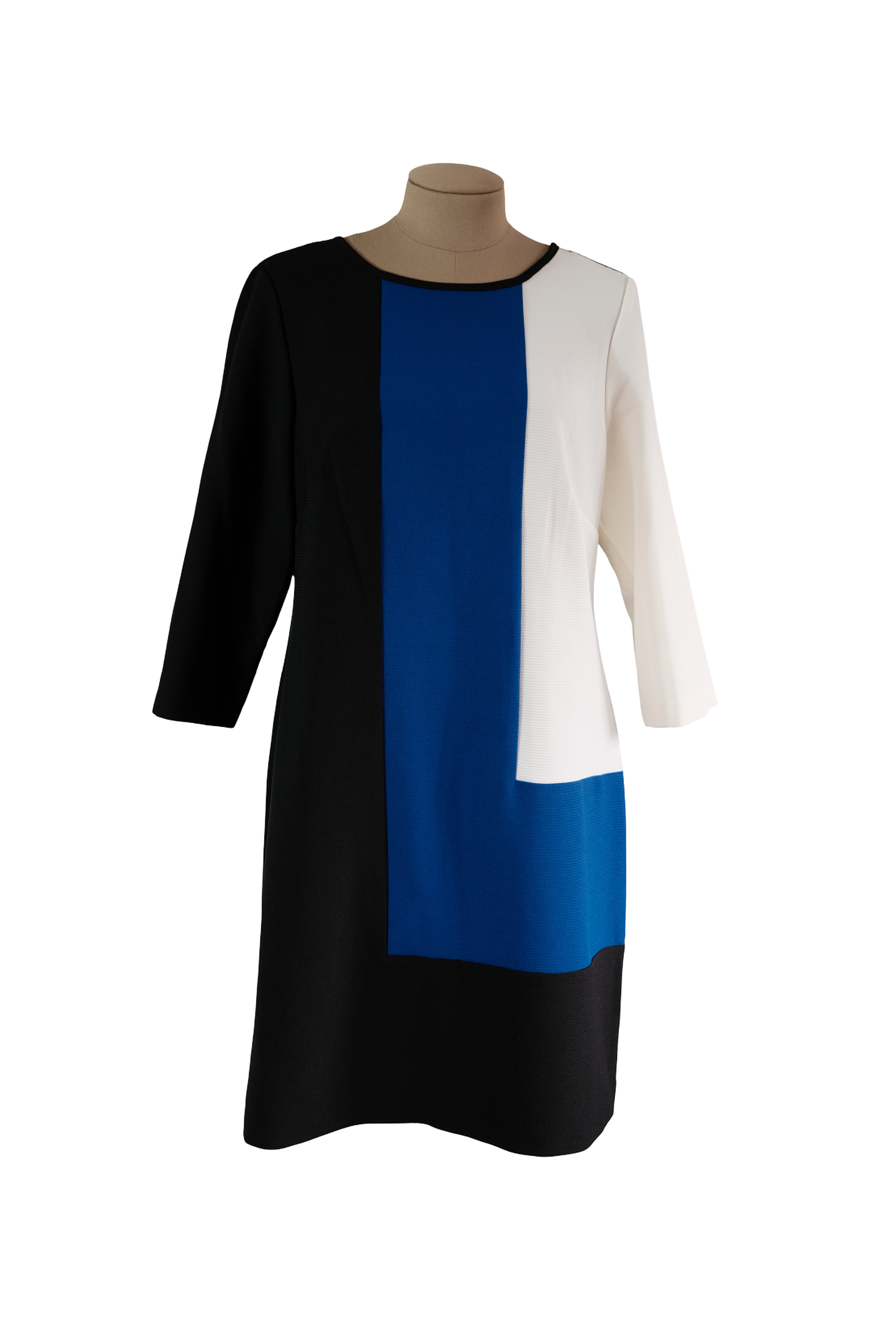 Vestido Studio One Azul/Negro/Blanco
