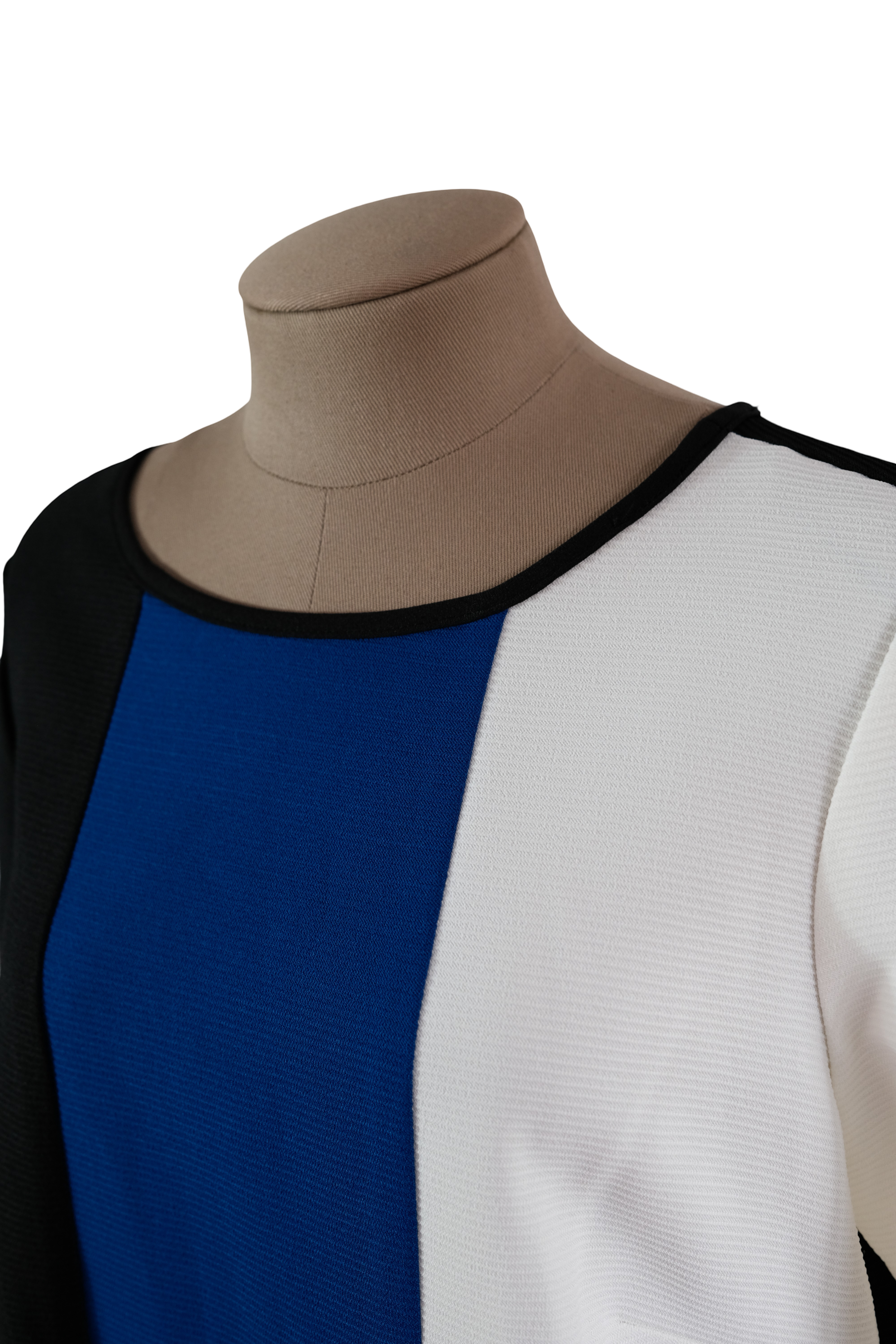 Vestido Studio One Azul/Negro/Blanco