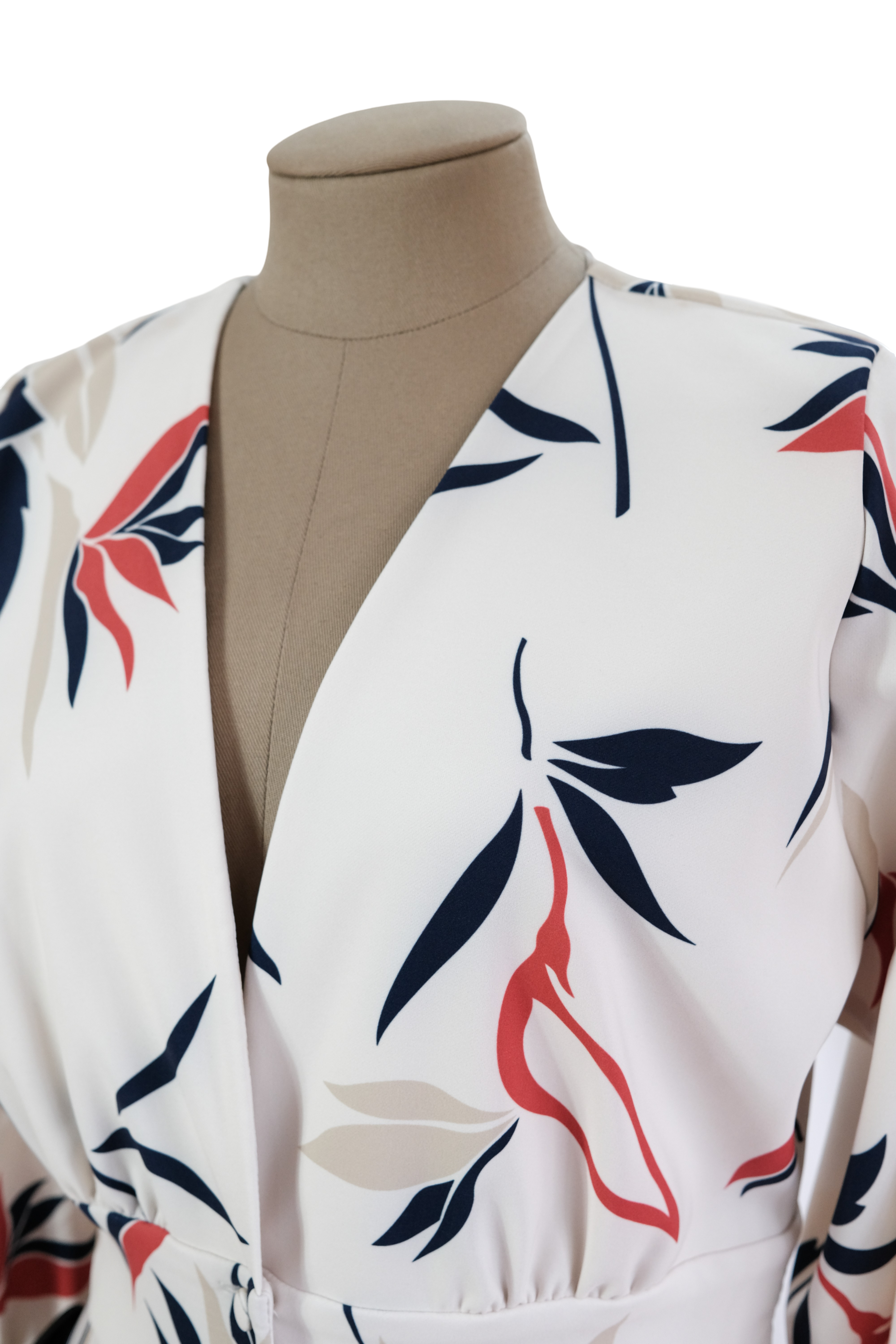 Vestido Beige Estampado Quimeras