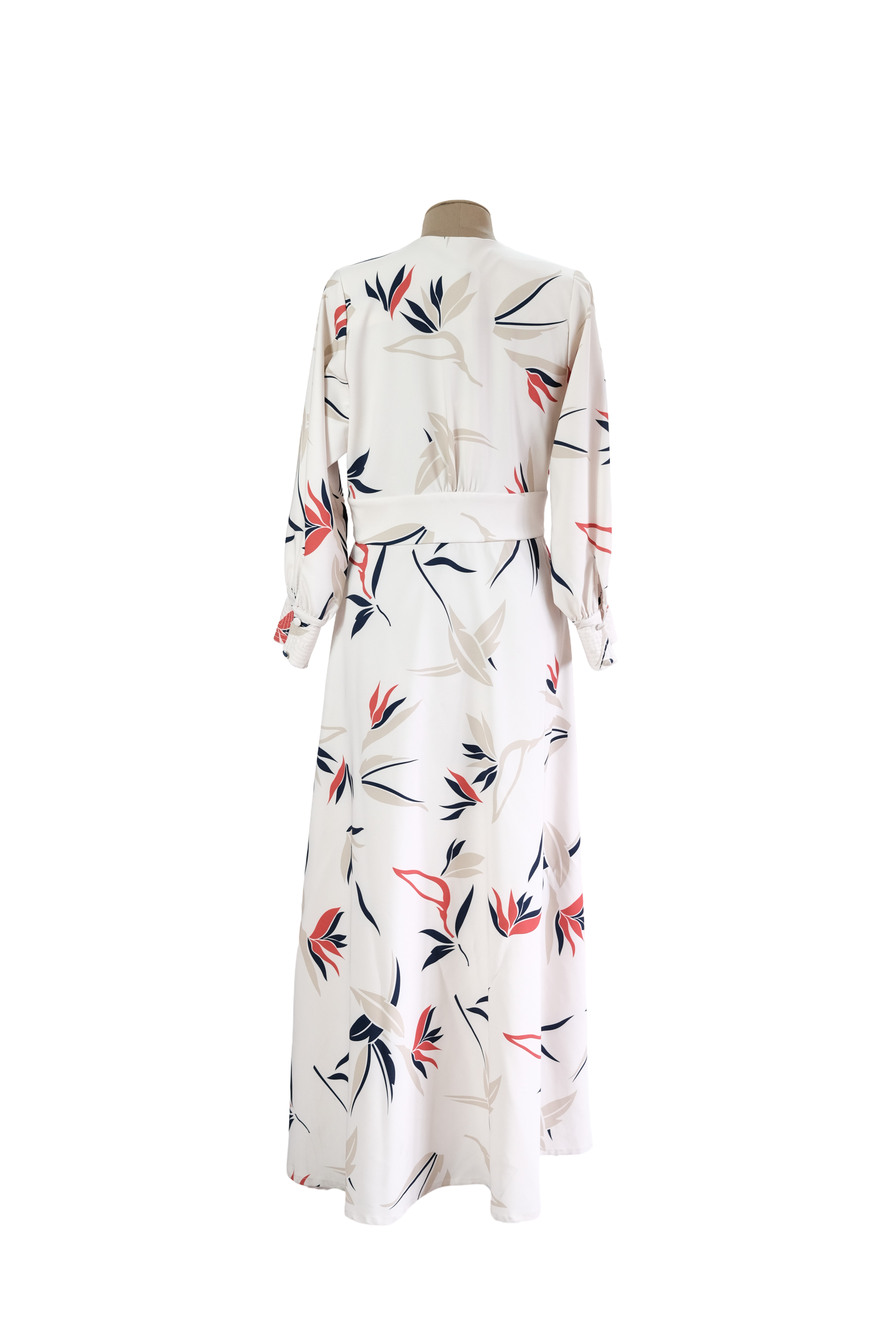 Vestido Beige Estampado Quimeras