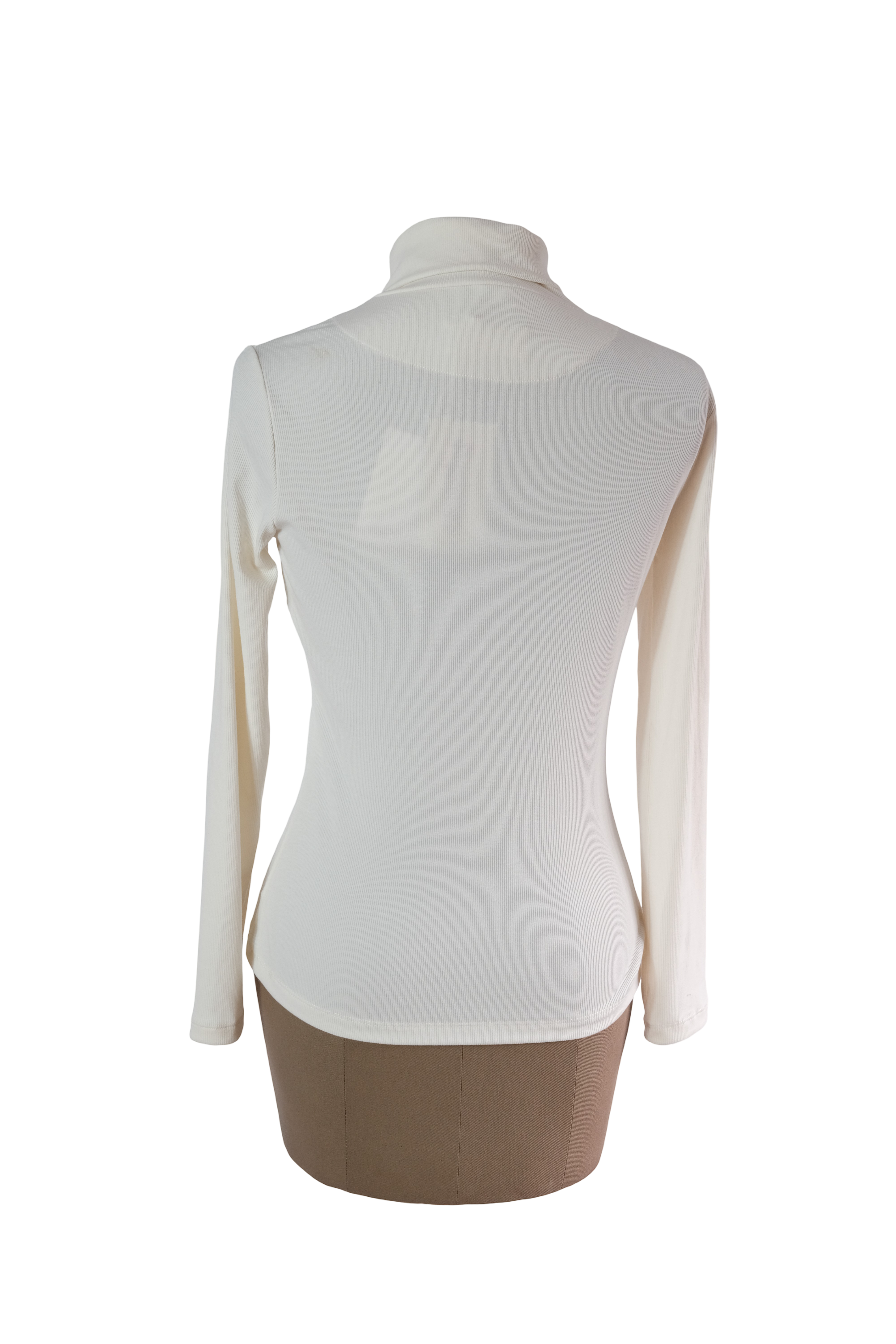 Blusa Cuello Tortuga Beige