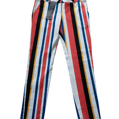 Pantalón Tiro Medio Rayas Multicolor