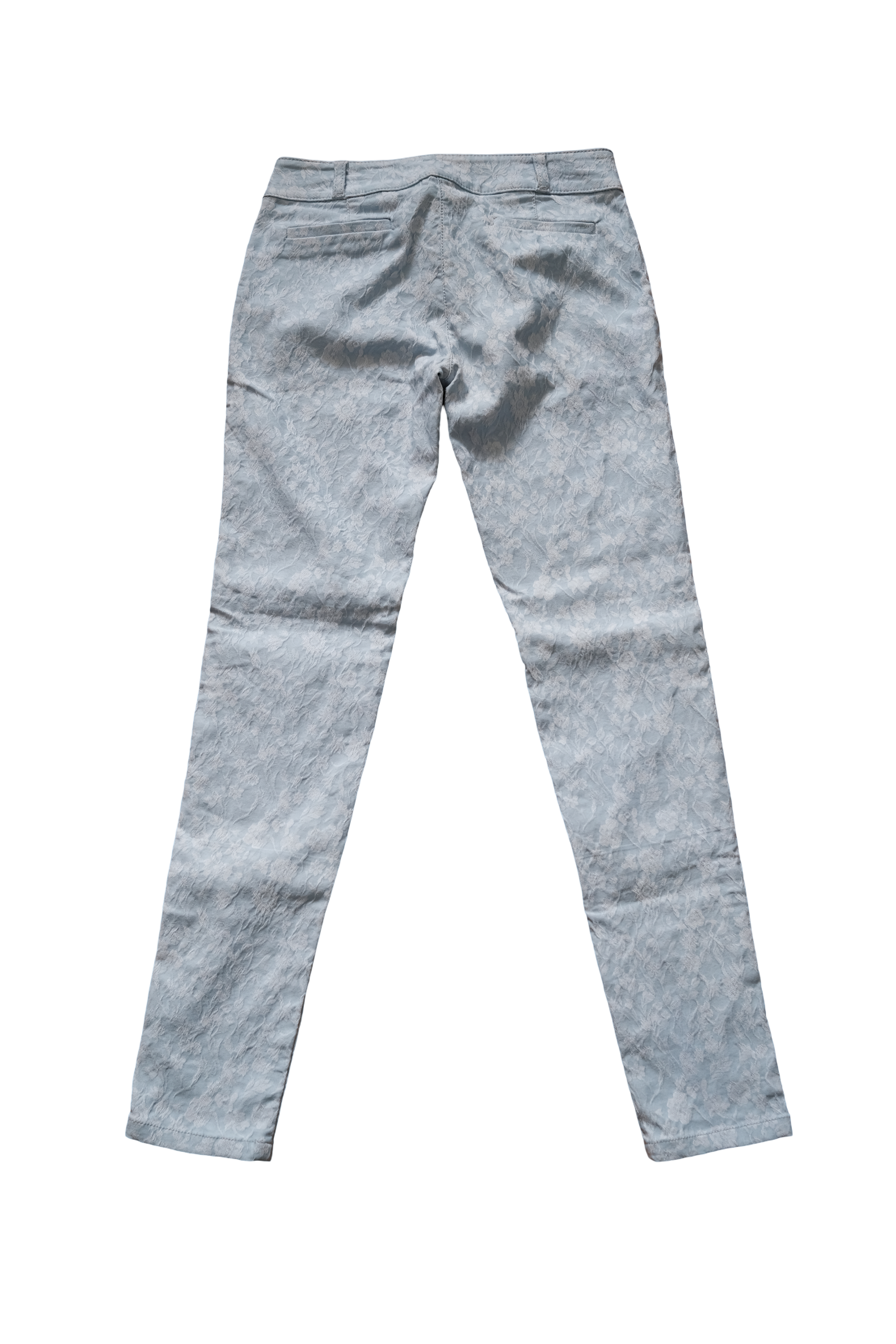 Pantalón Azúl Claro Flores
