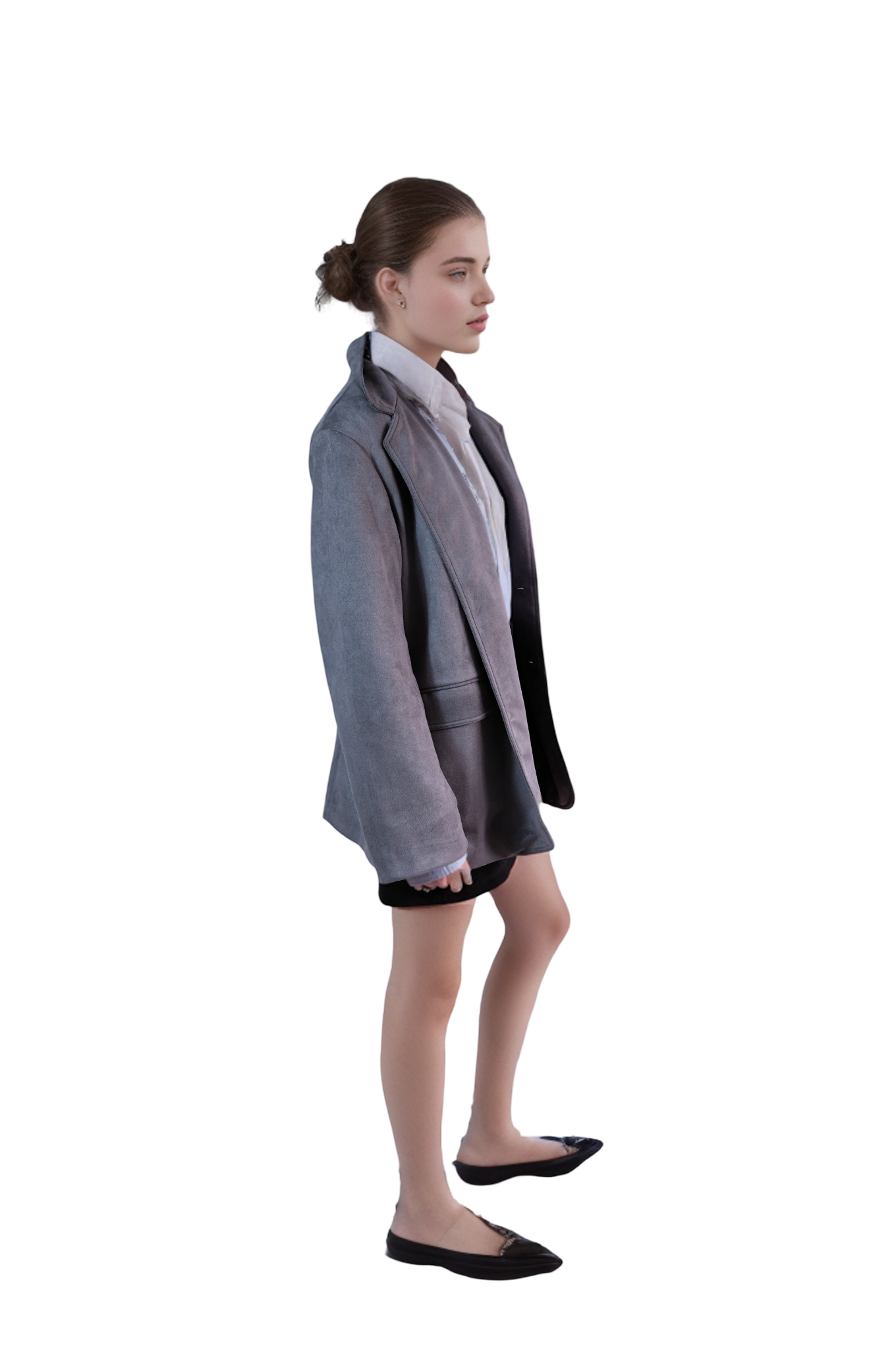 Blazer Aarde Gris