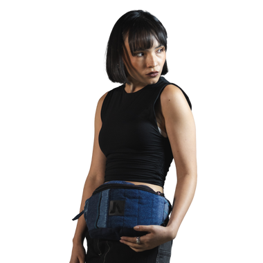 CANGURO DENIM AZUL CLARO Y OSCURO