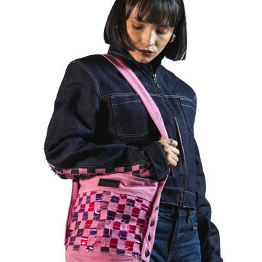 Mochila Rosada Fucsia Con Tote Bag