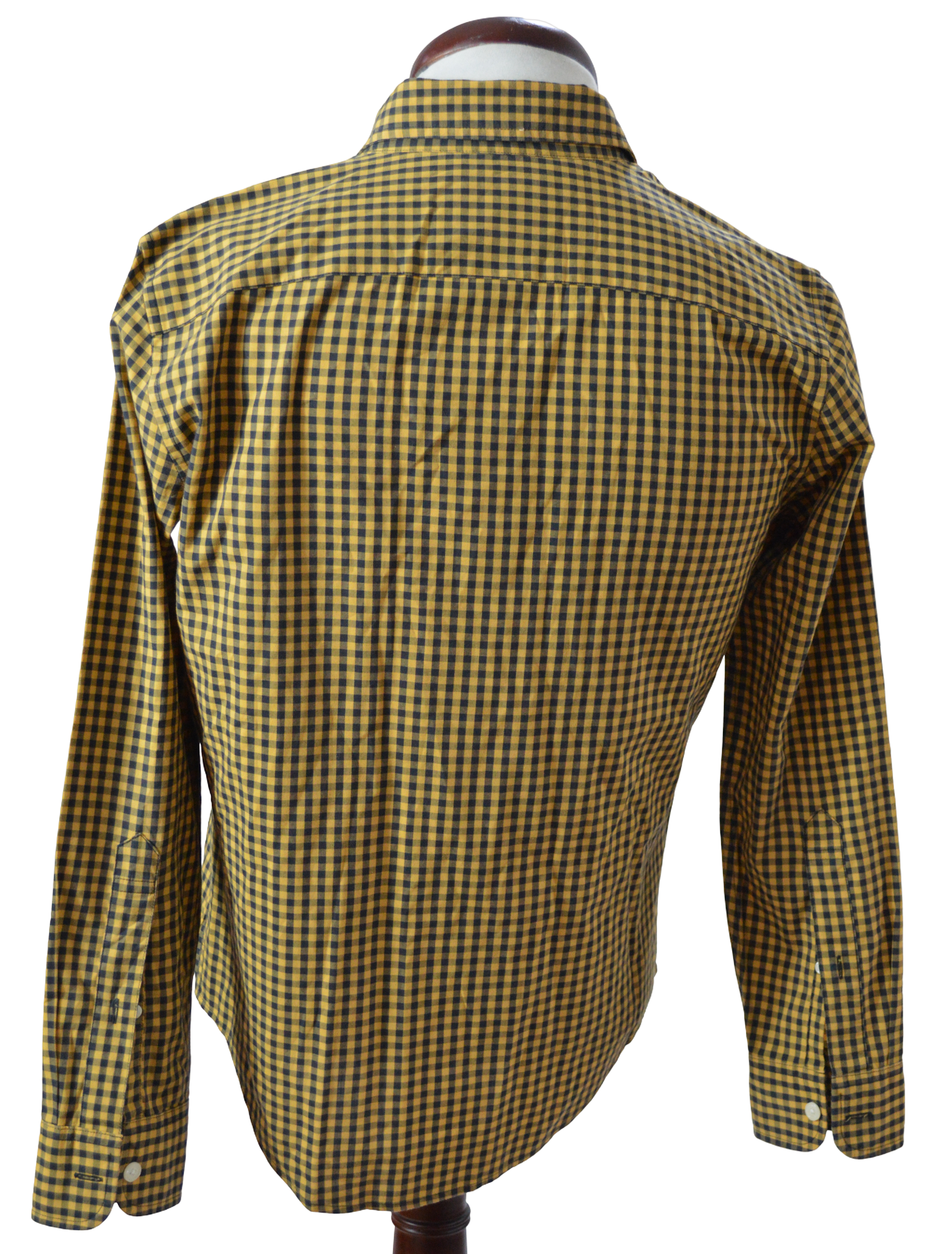 Camisa amarilla cuadros con negro