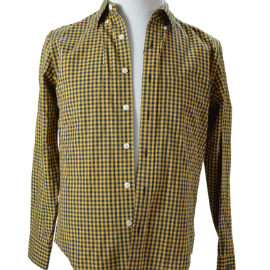 Camisa amarilla cuadros con negro