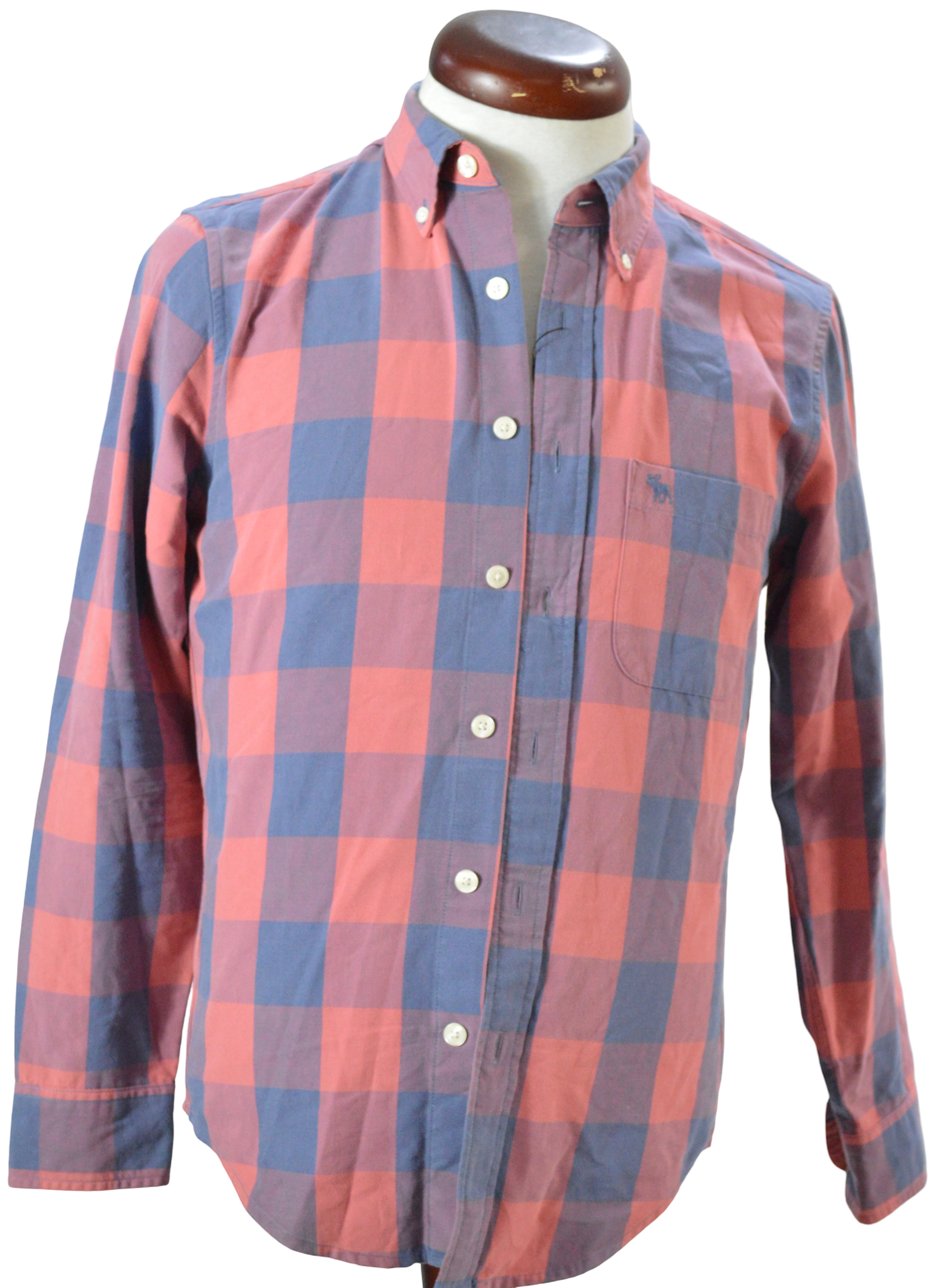 Camisa Rojo Azul Cuadros Talla XS-S
