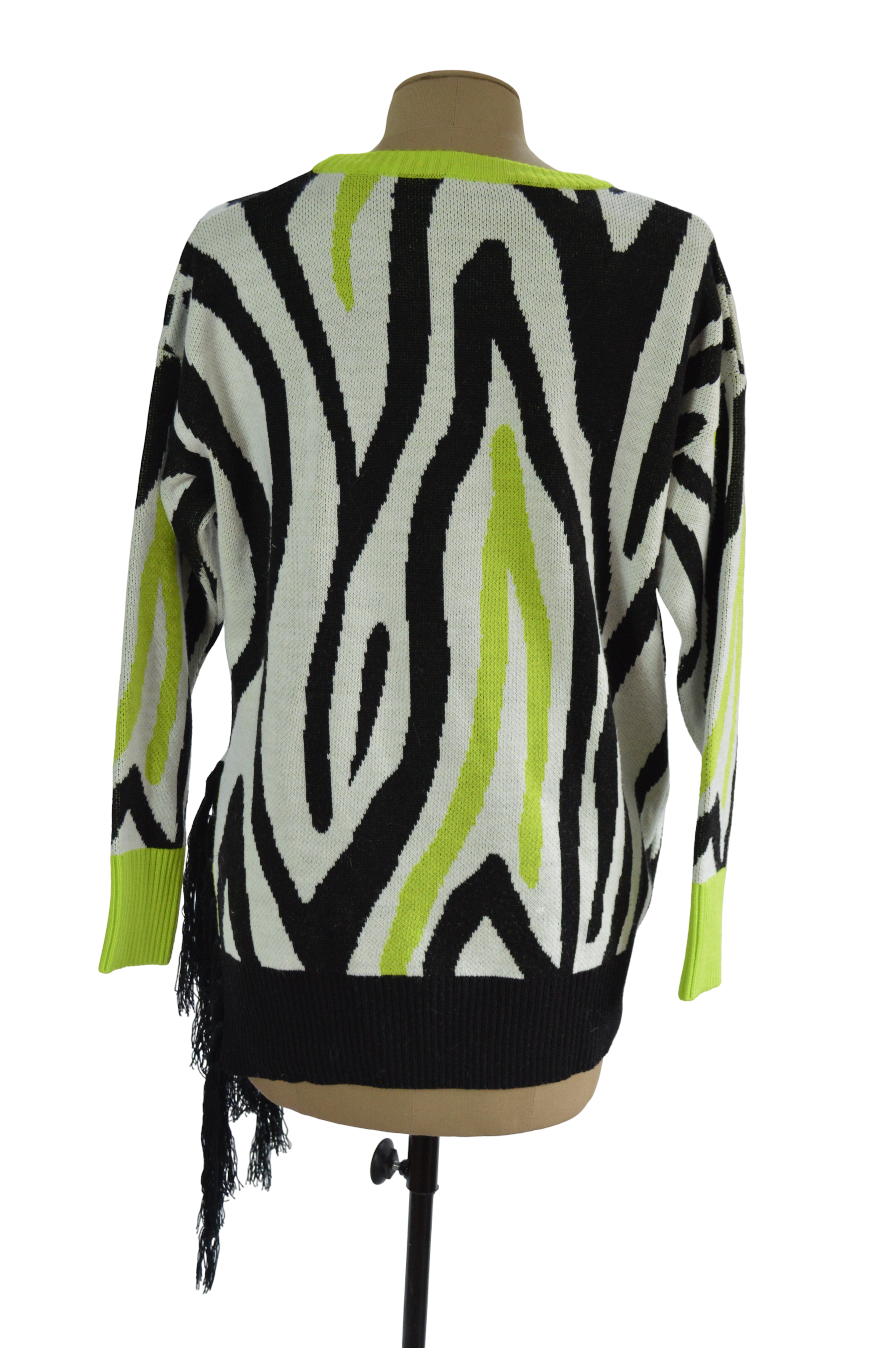 Saco Animal print Blanco Negro Verde Talla  S/M