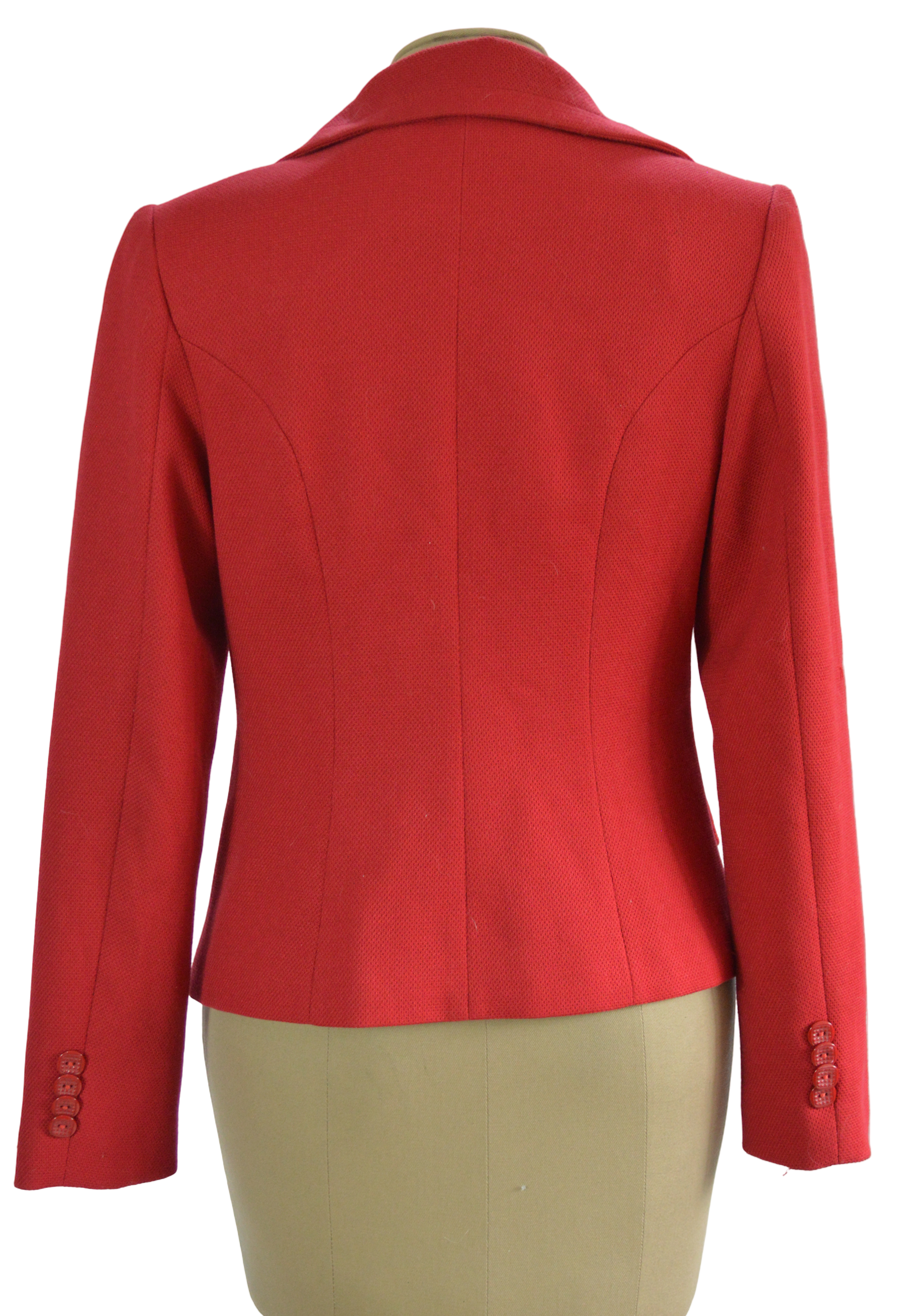 Blazer Rojo Botones Grandes Talla 8