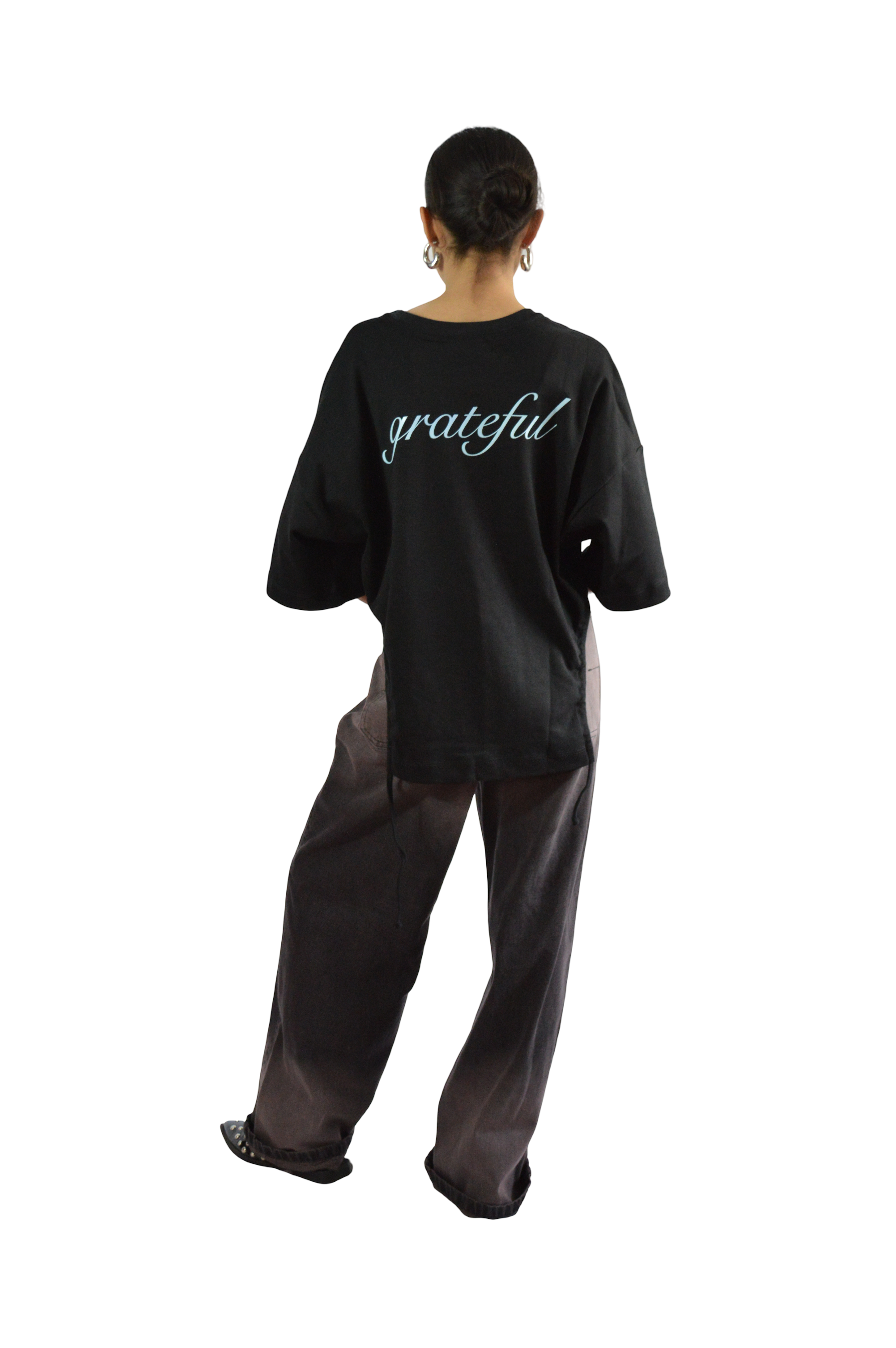 JEAN WIDE LEG DEGRADADO GRIS ROSADO TALLA 8