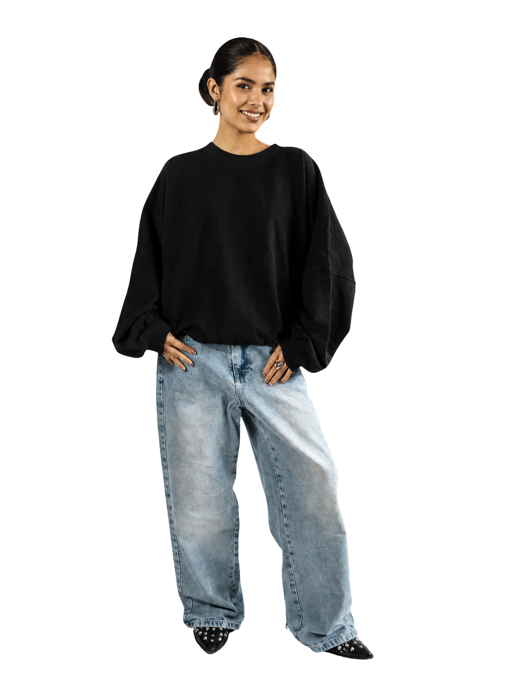 JEAN WIDE LEG AZUL CLARO TALLA 6