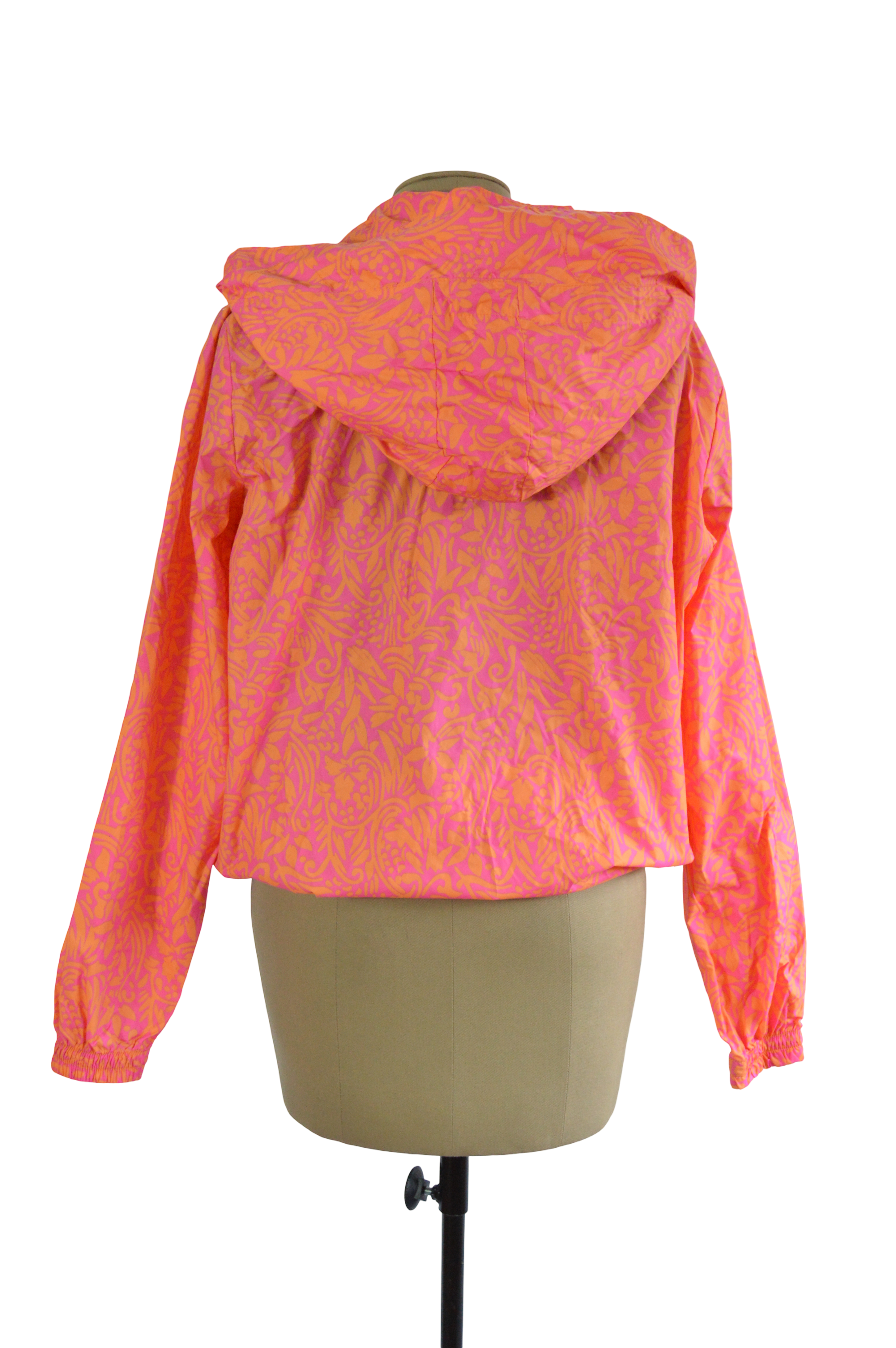 CHAQUETA ROMPEVIENTOS ESTEREO NARANJA ROSADO TALLA XL