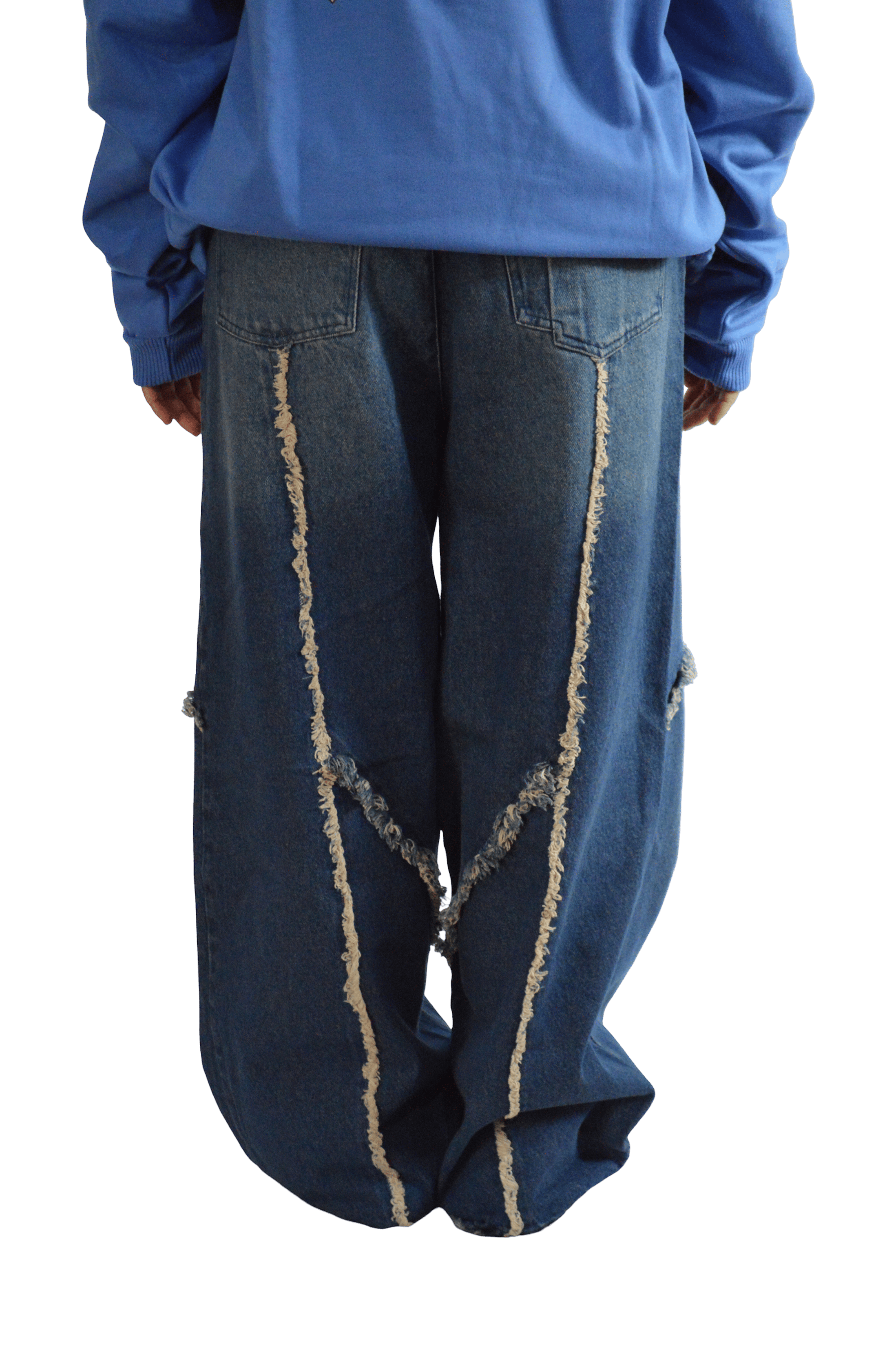 JEAN AZUL RAYAS DESHILACHADAS TALLA 10