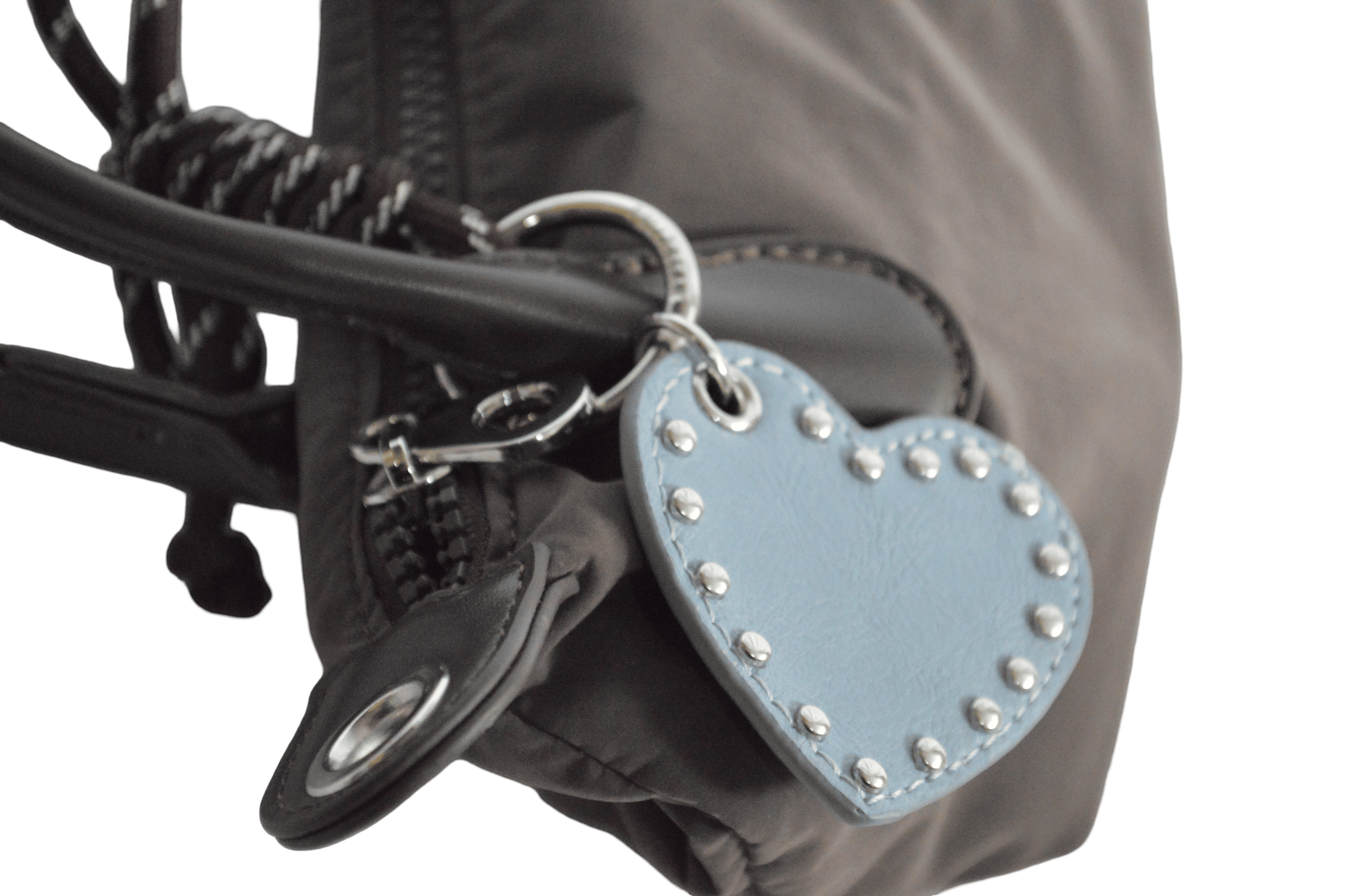 Bolso Pequeño Cafe Oscuro Charm Corazón