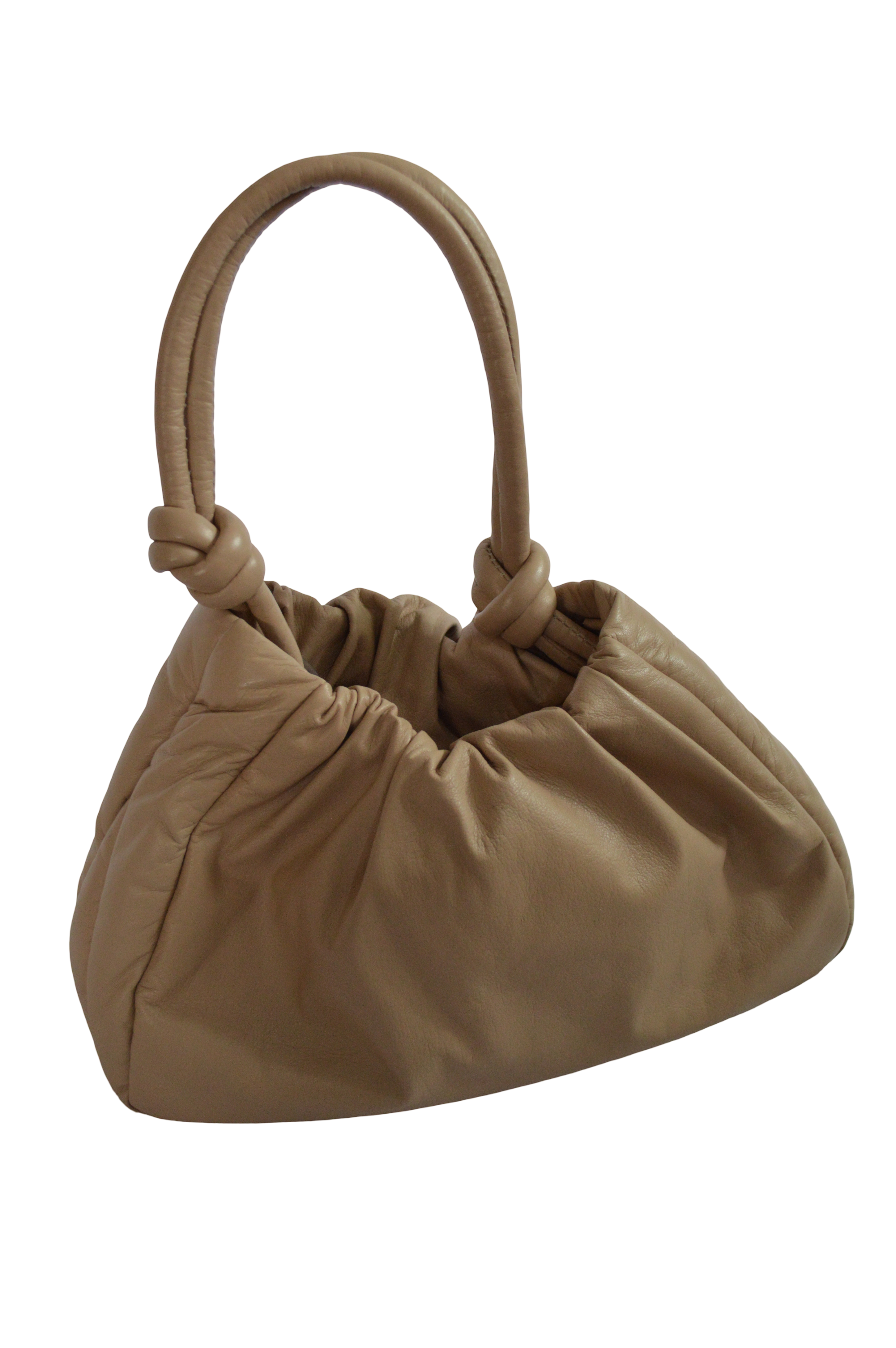 Bolso Pequeño Camel Recogido
