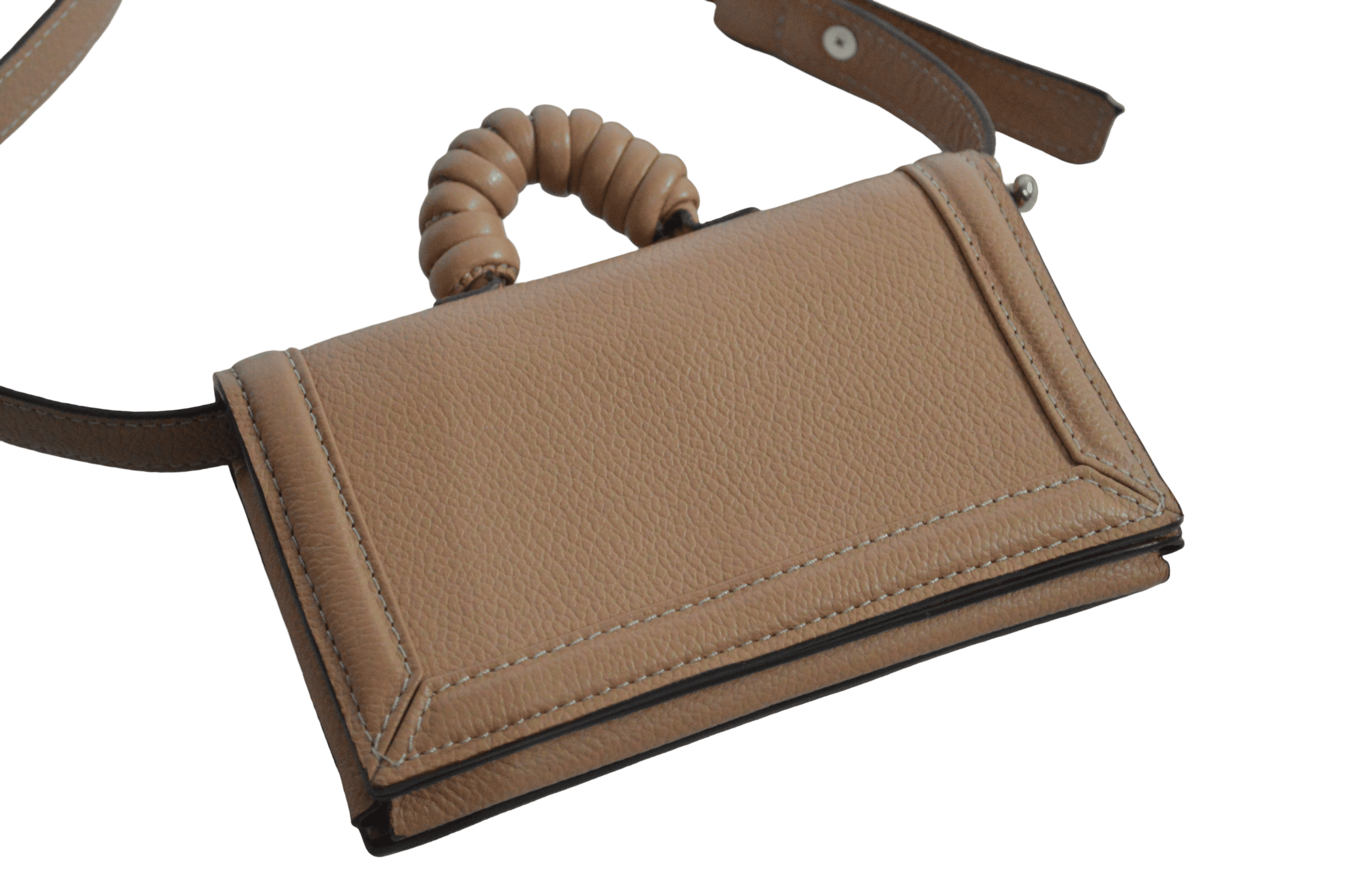 Bolso Tipo sobre Pequeño Con Cuerda Larga Camel Lauval