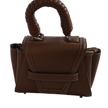 Bolso Café Pequeño Lauval Manija Trenzada