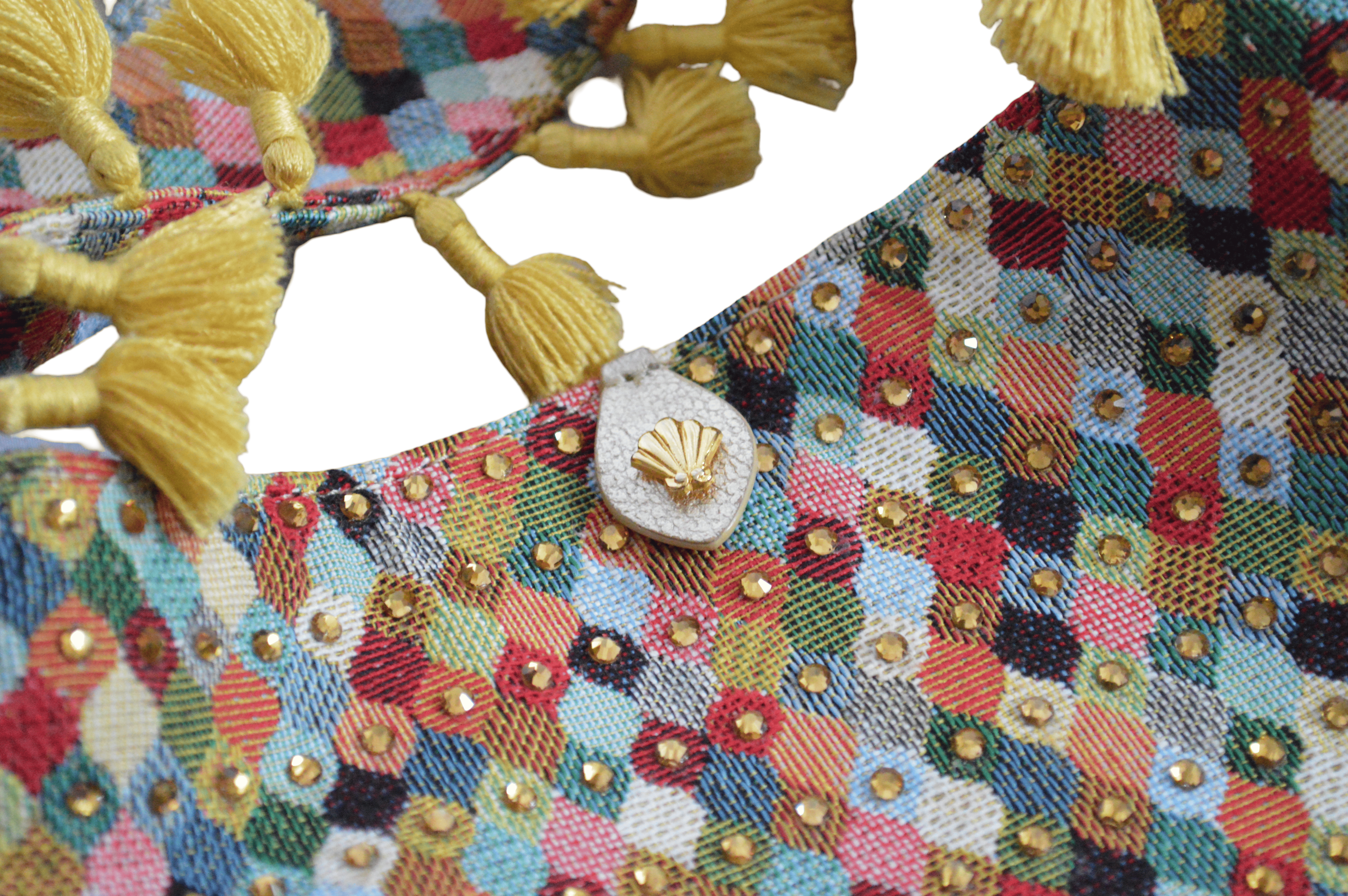 Mochila Mediana Multicolor con pedreria