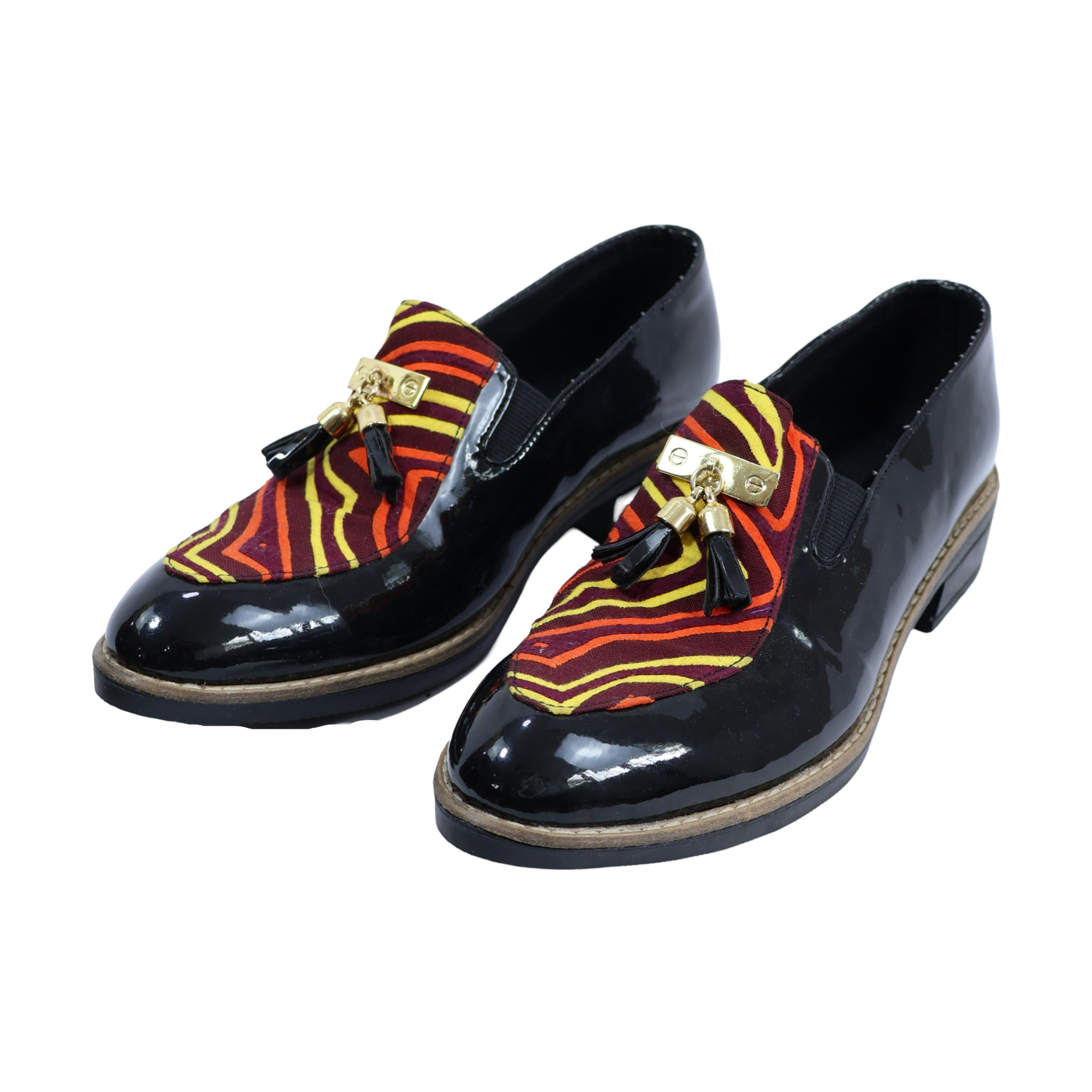 Mocasines Charol Negro Talla 40
