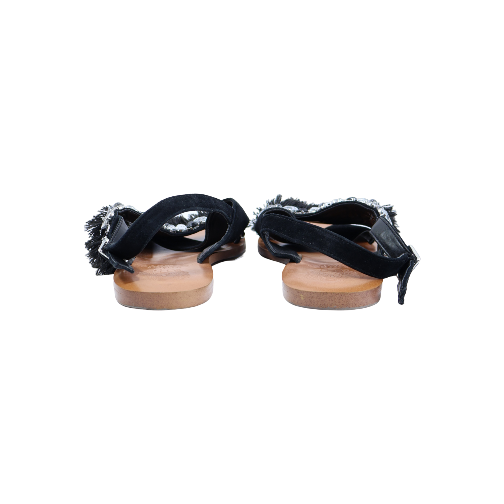 Sandalias Flecos Negro Talla US10
