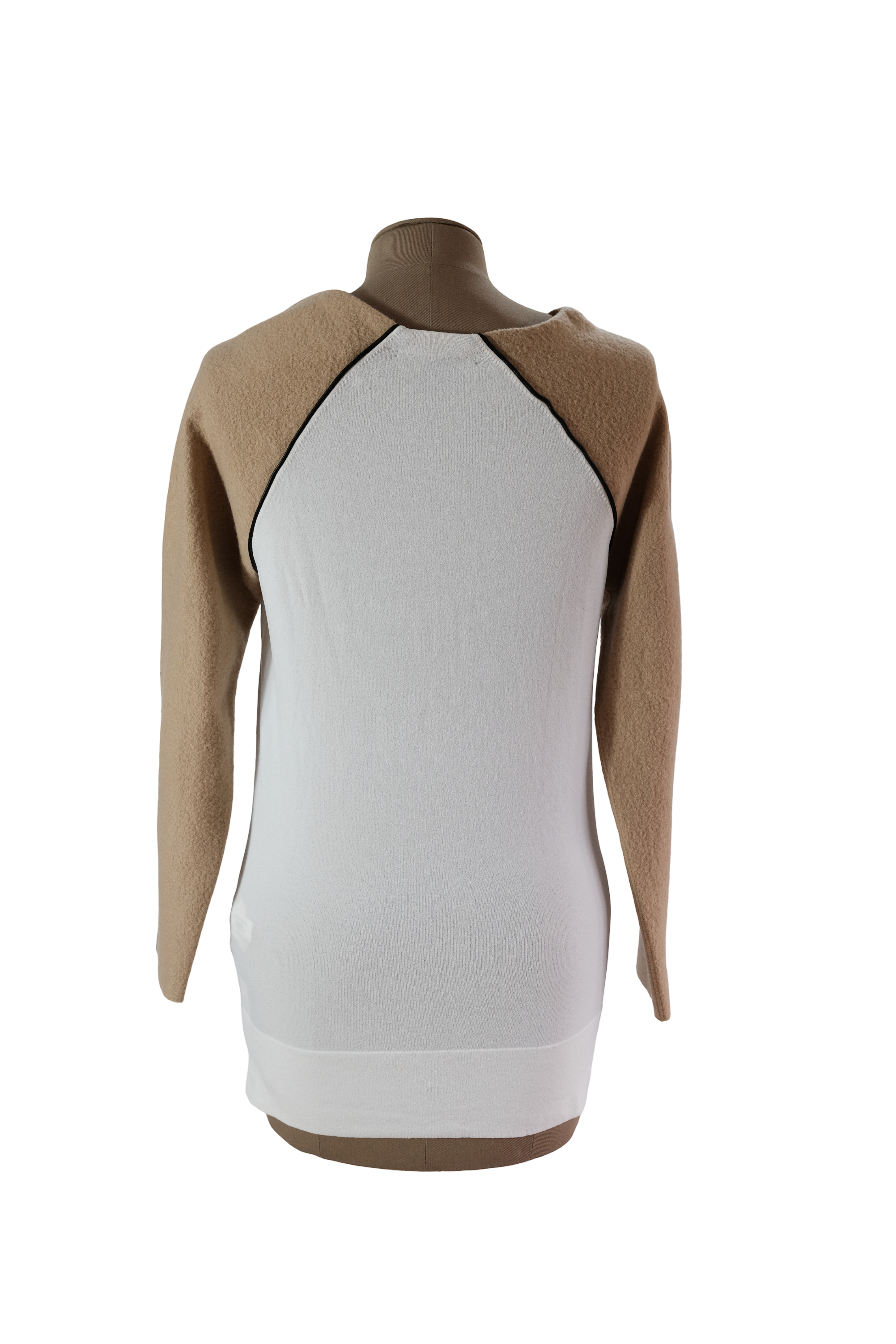 SACO BLANCO MANGAS BEIGE TALLA XS