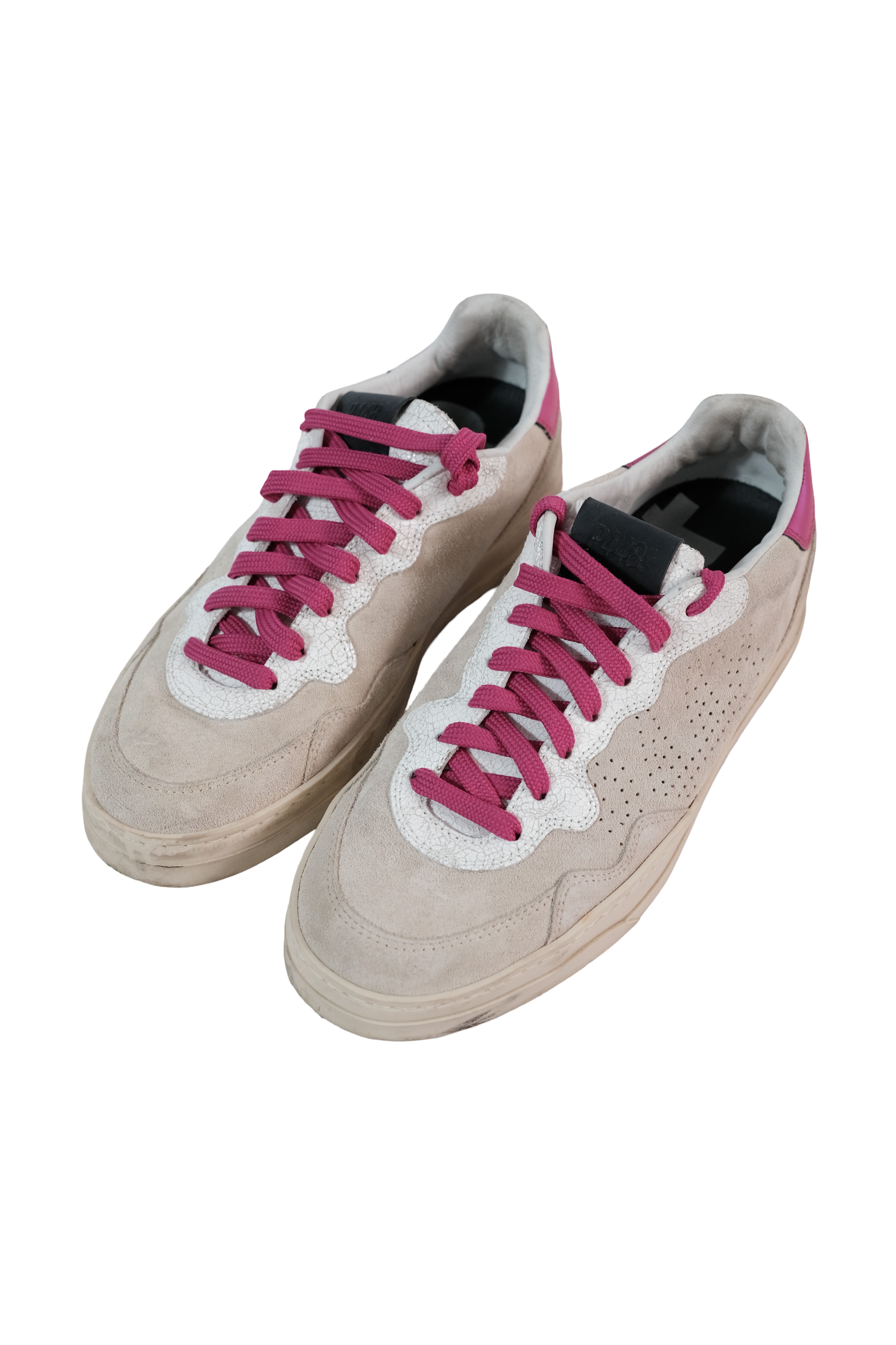 TENIS BEIGE/ROSADO GAMUZA P448 TALLA 38