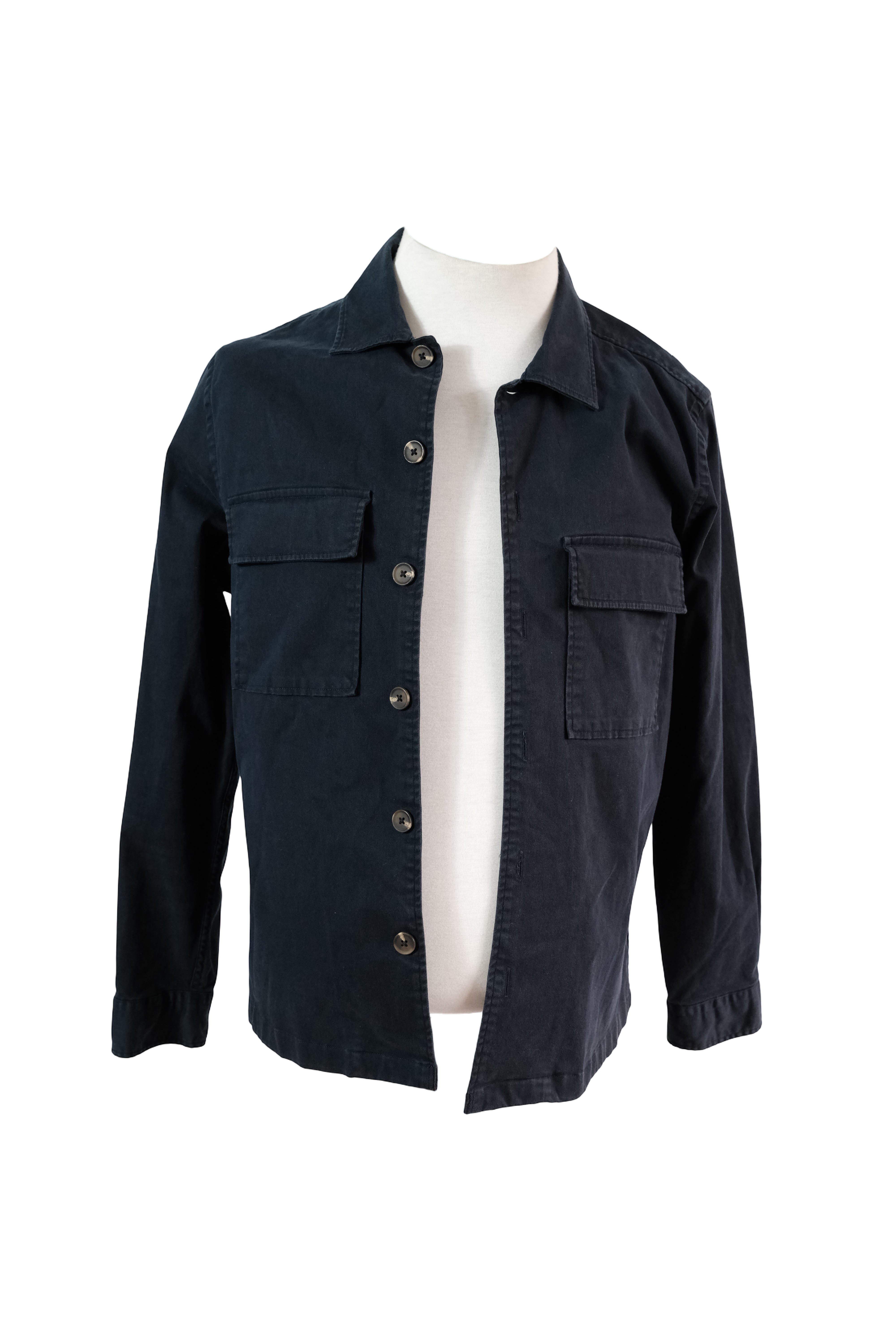 SOBRECAMISA AZUL OSCURO MANGO TALLA M