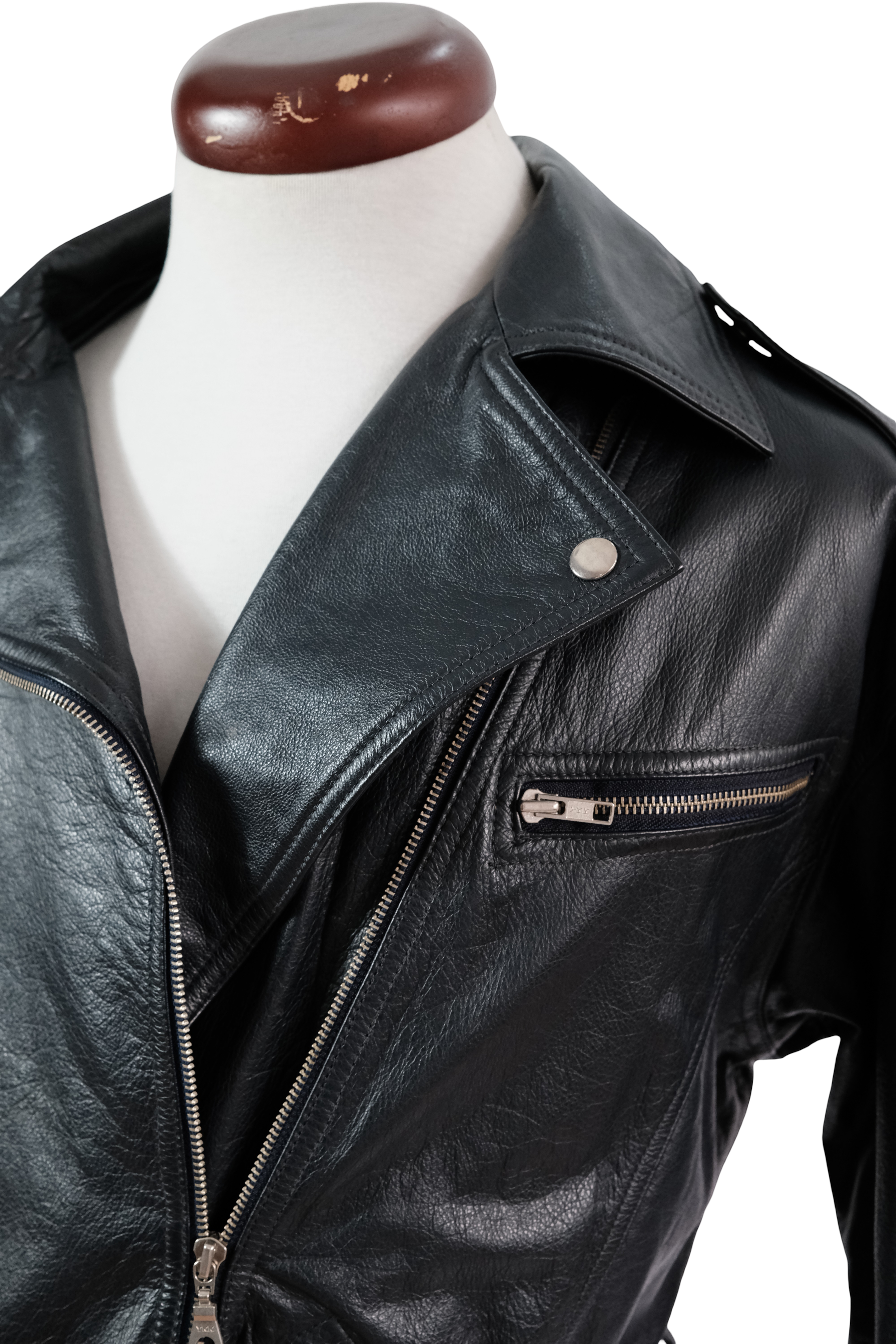 CHAQUETA AZUL OSCURO CUERO LIZSPORT TALLA M