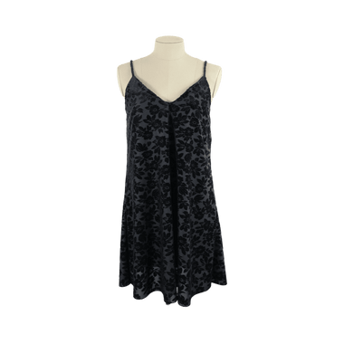 Vestido Flores Negro Talla M