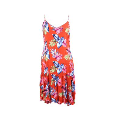 Vestido Flores Rojo Talla M