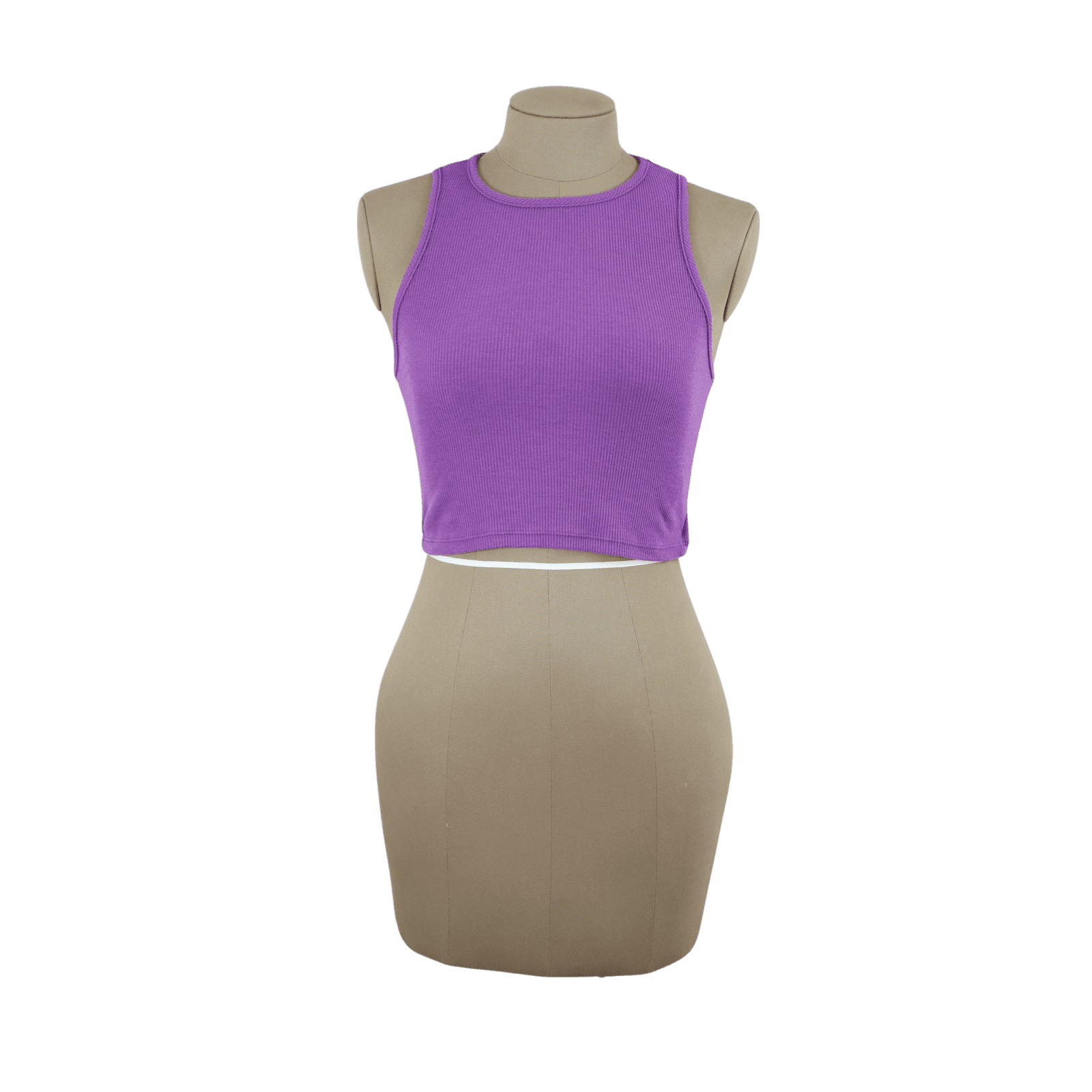 Crop Top Manga Sisa Morado Talla S