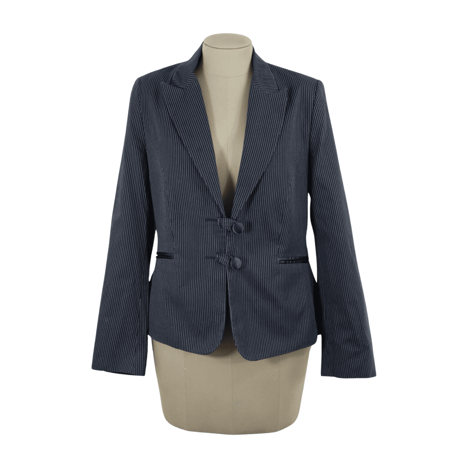 Blazer Rayas Negro Talla S