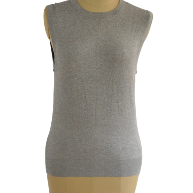 CHALECO TEJIDO GRIS ZARA TALLA L