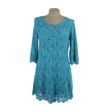 Vestido Crochet Azul Talla 10