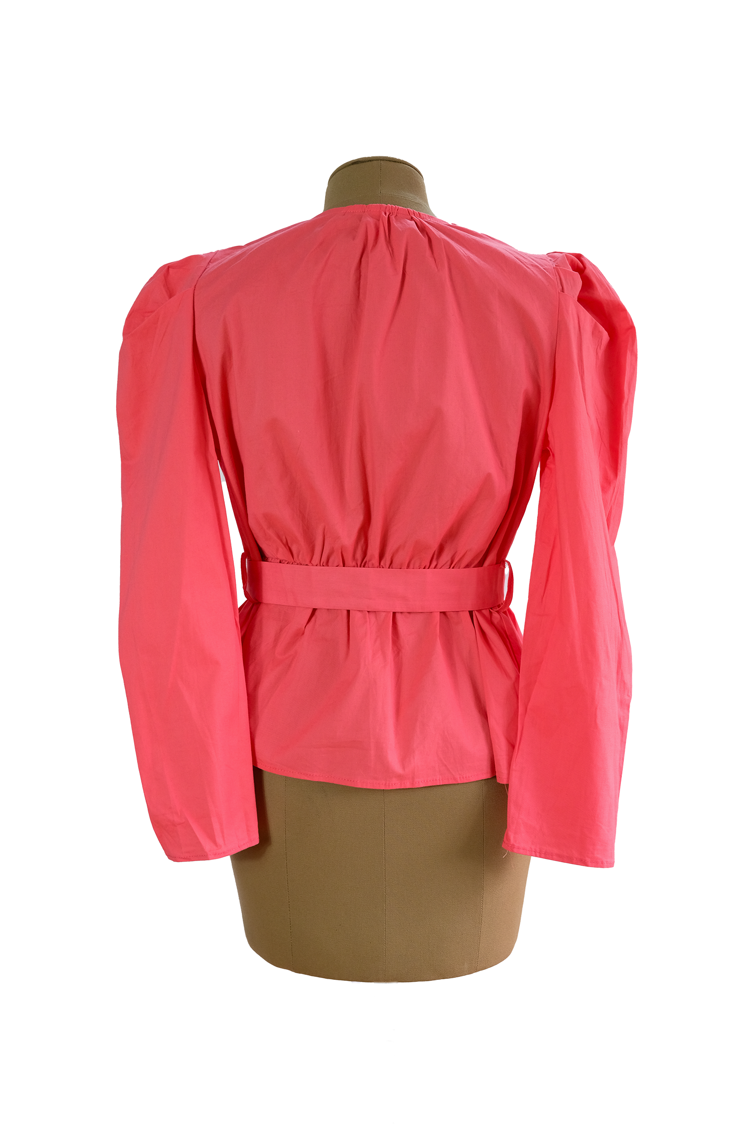 Chaqueta Rosada Con Cinturón