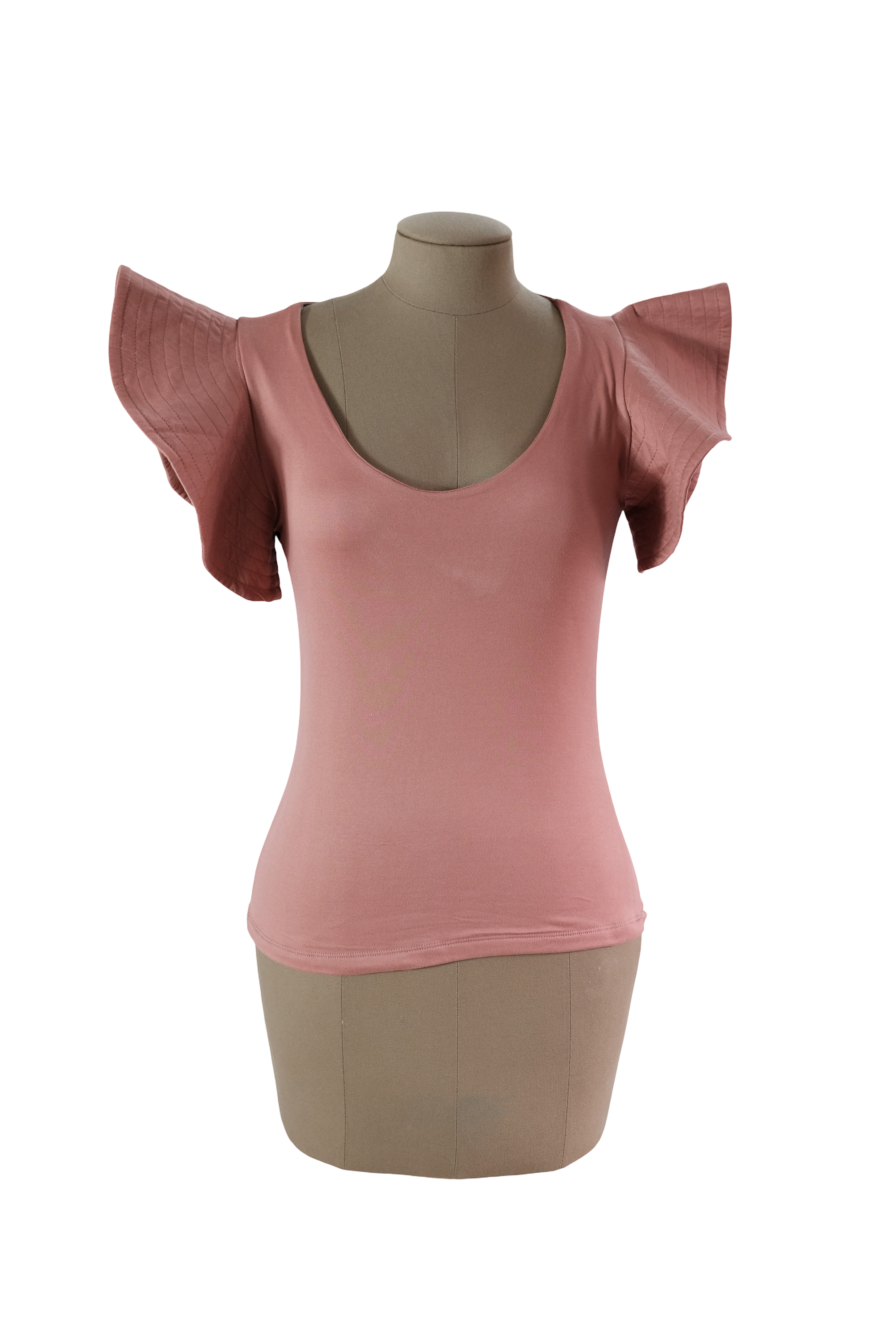 Blusa Terracota con Mangas gruesas Talla M