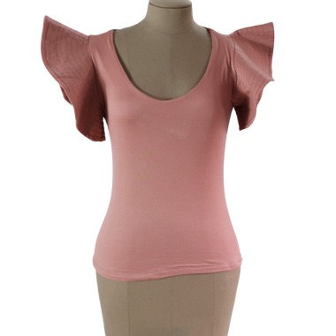 Blusa Terracota con Mangas gruesas Talla M