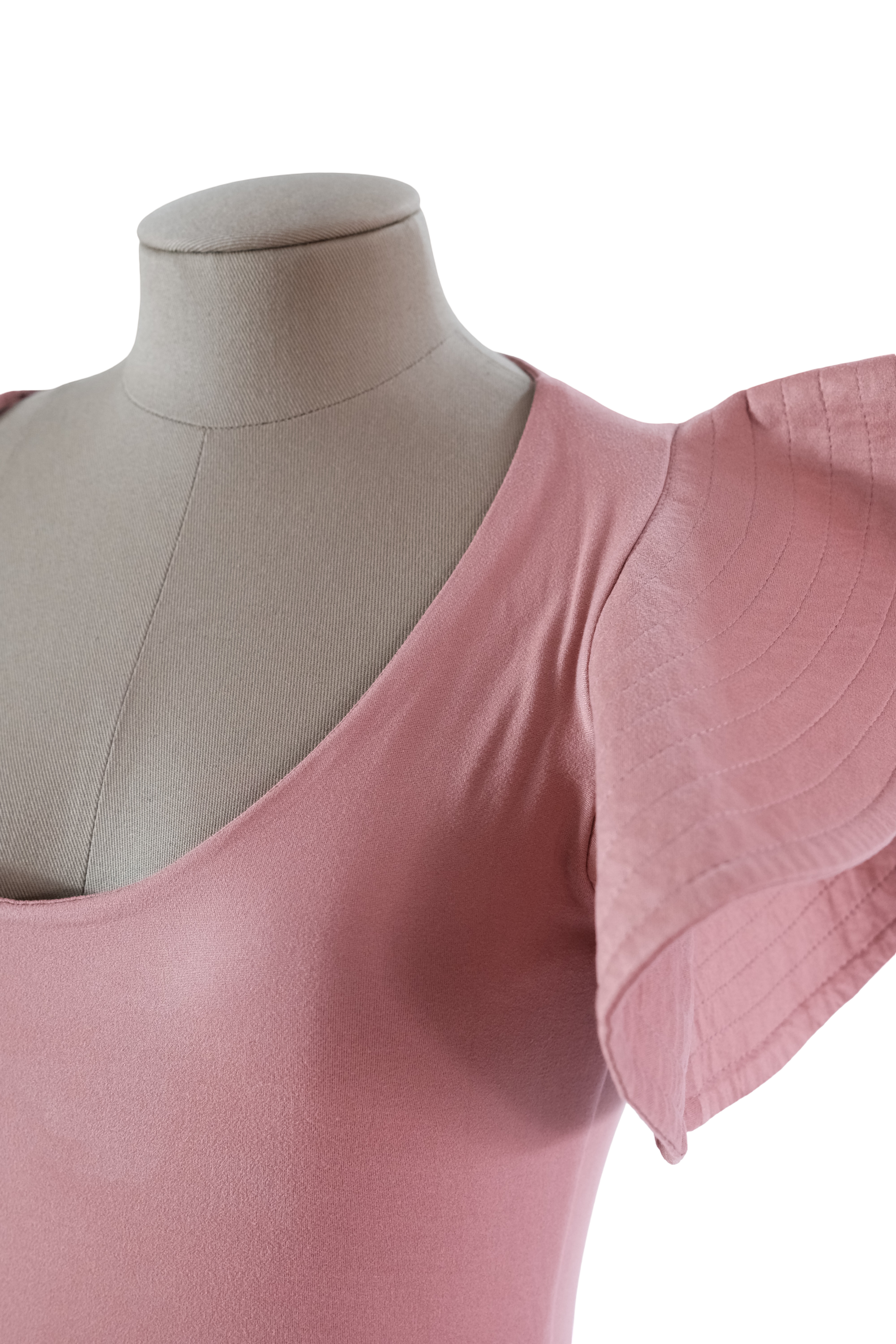 Blusa Terracota con Mangas gruesas Talla M