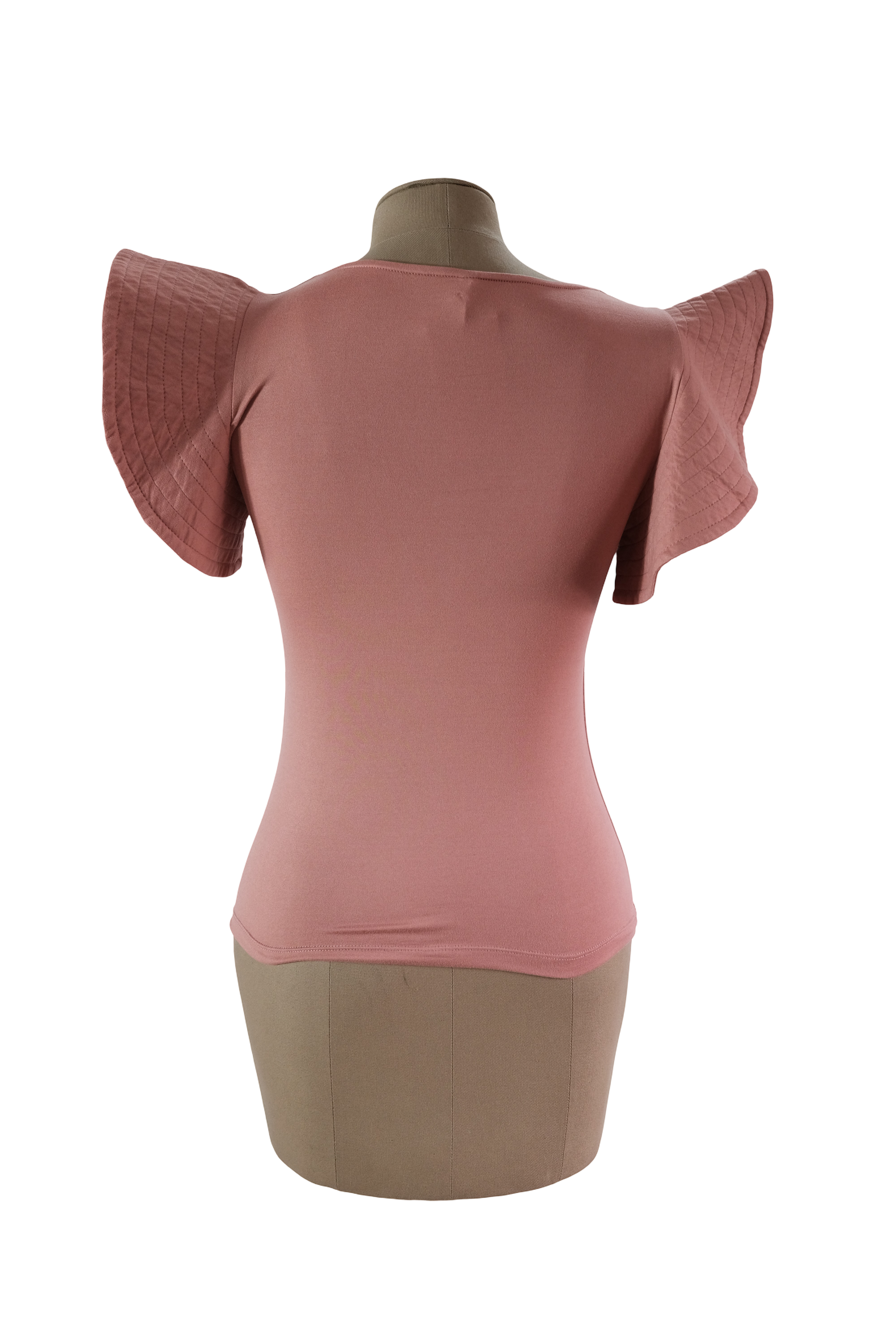 Blusa Terracota con Mangas gruesas Talla M
