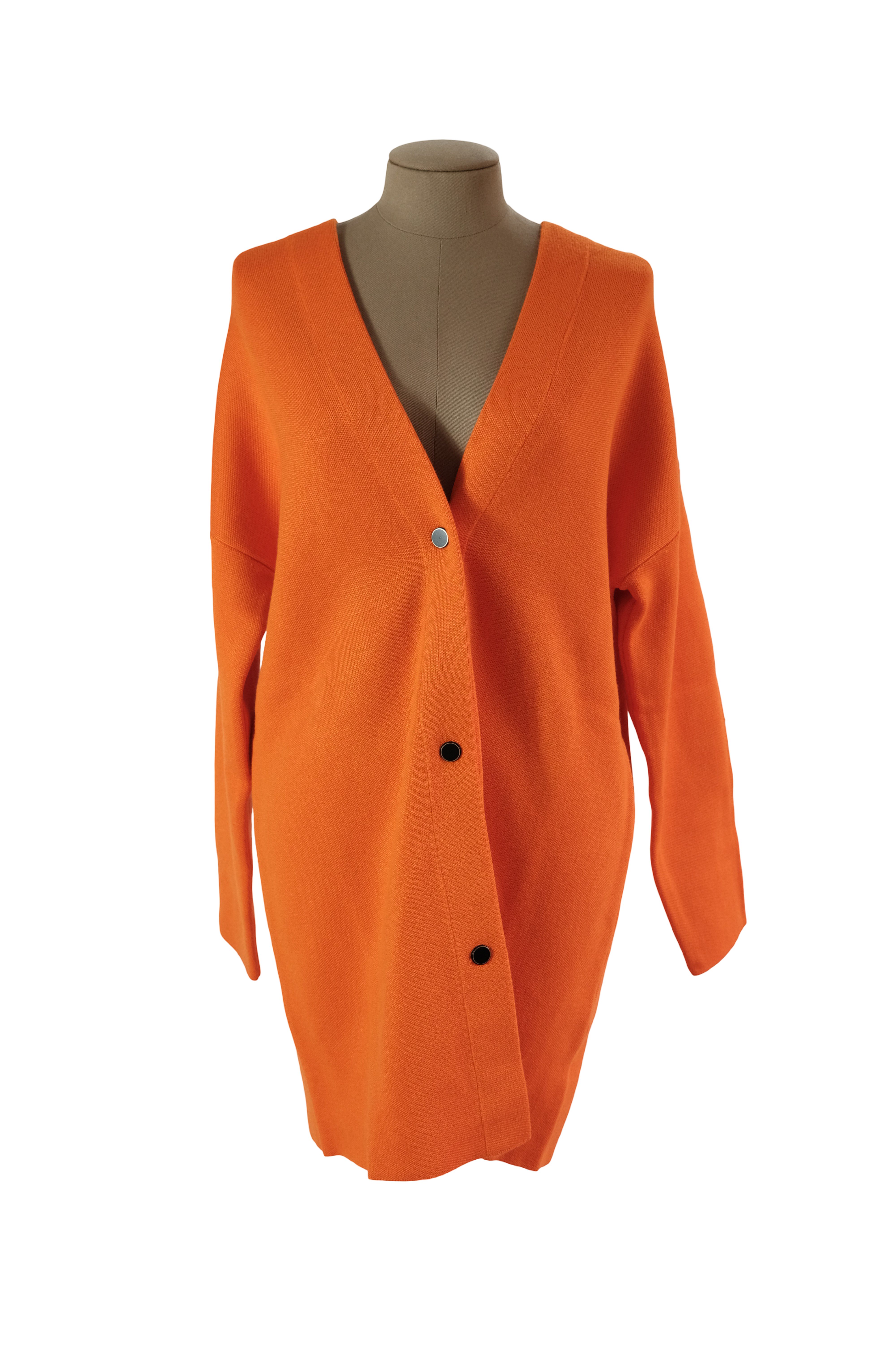 Cárdigan Largo Naranja Talla S