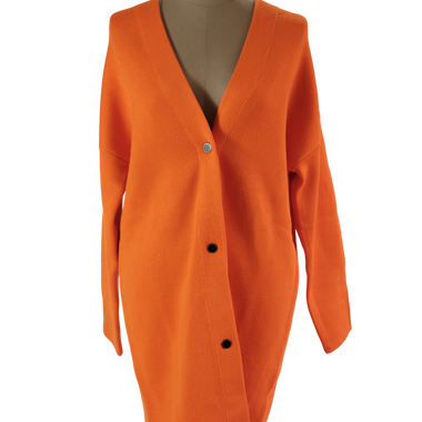 Cárdigan Largo Naranja Talla S