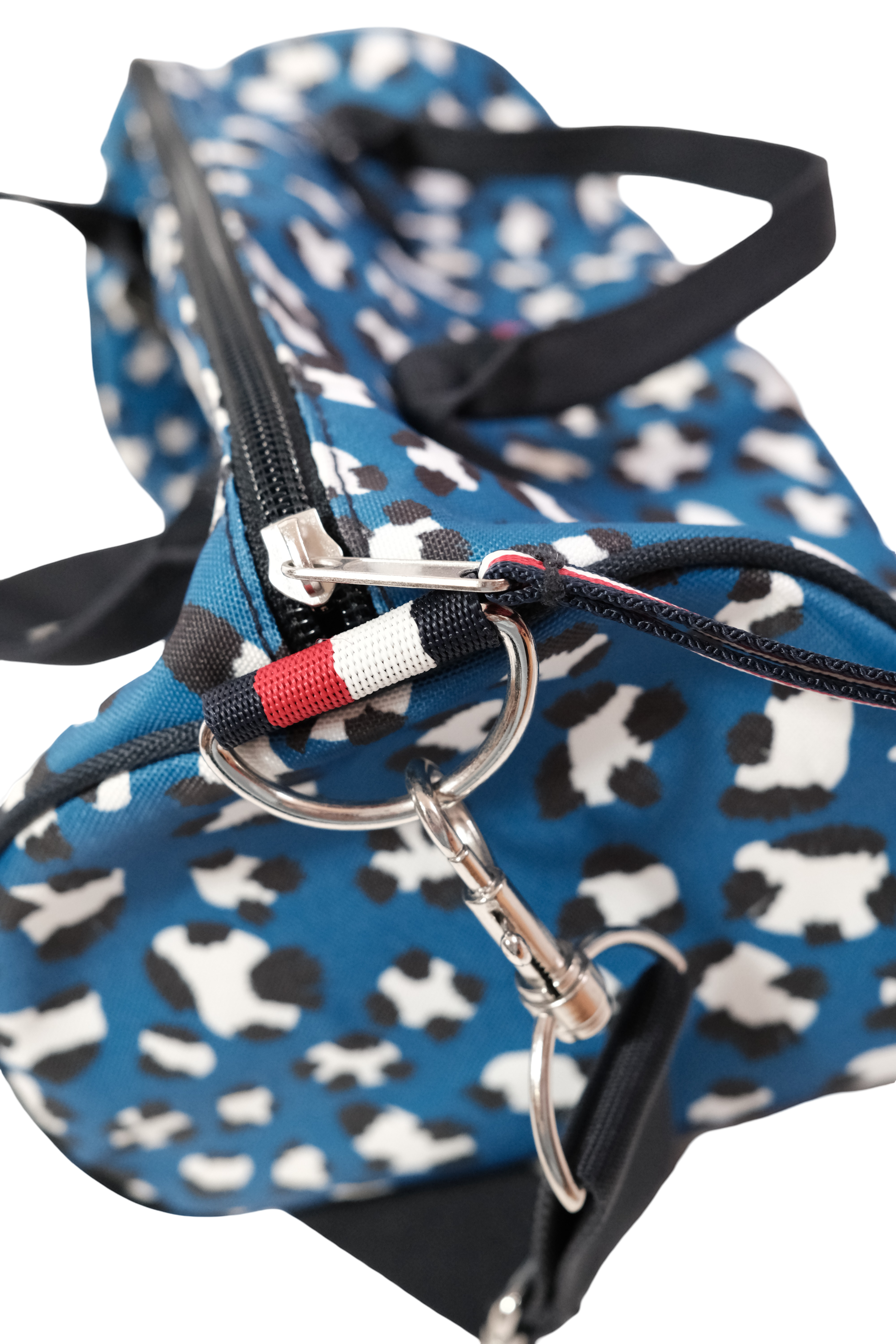 Bolso Tommy Hilfiger Animal Print Azúl Negro