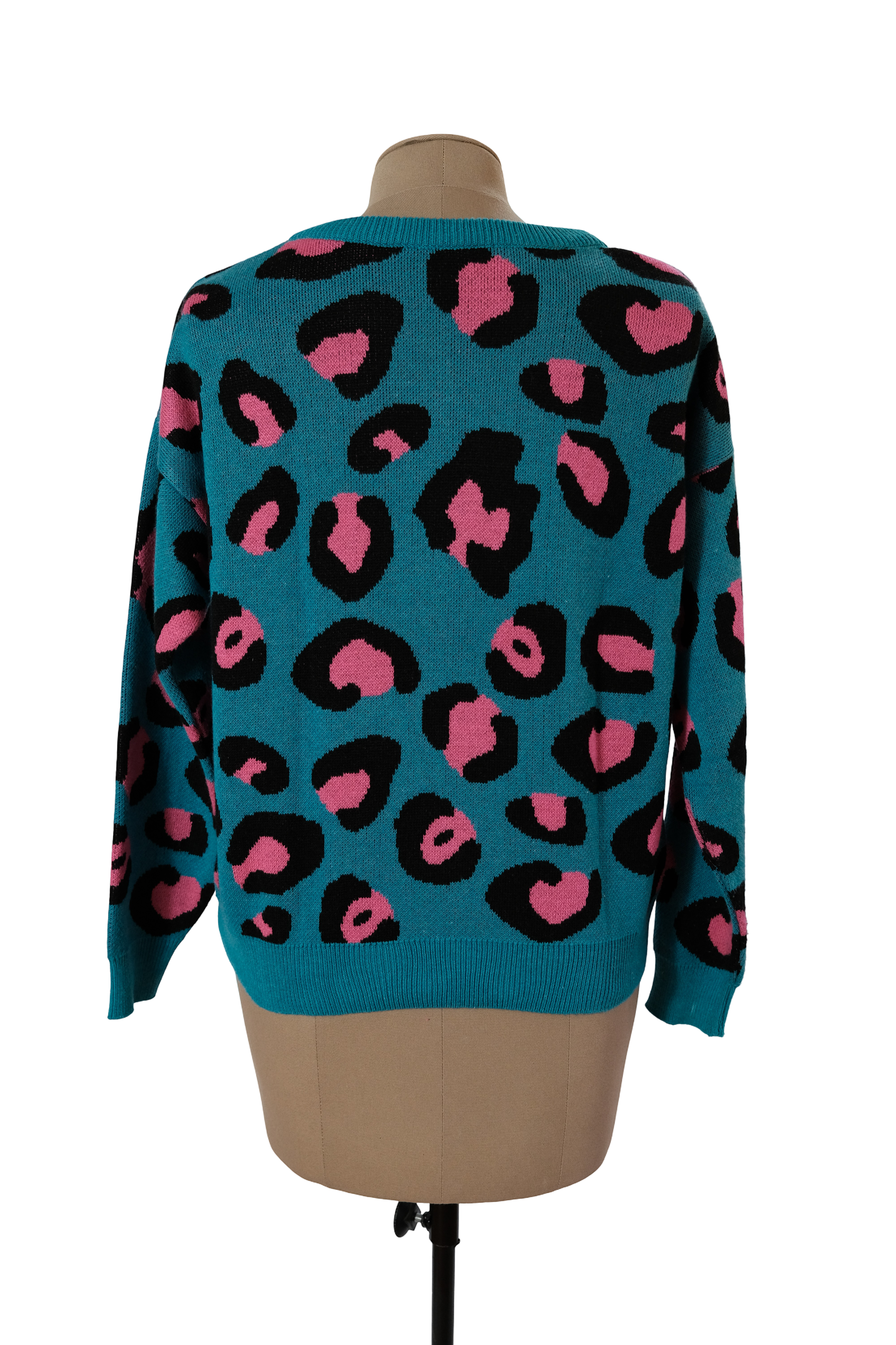 Saco Animal Print Verde Fucsia