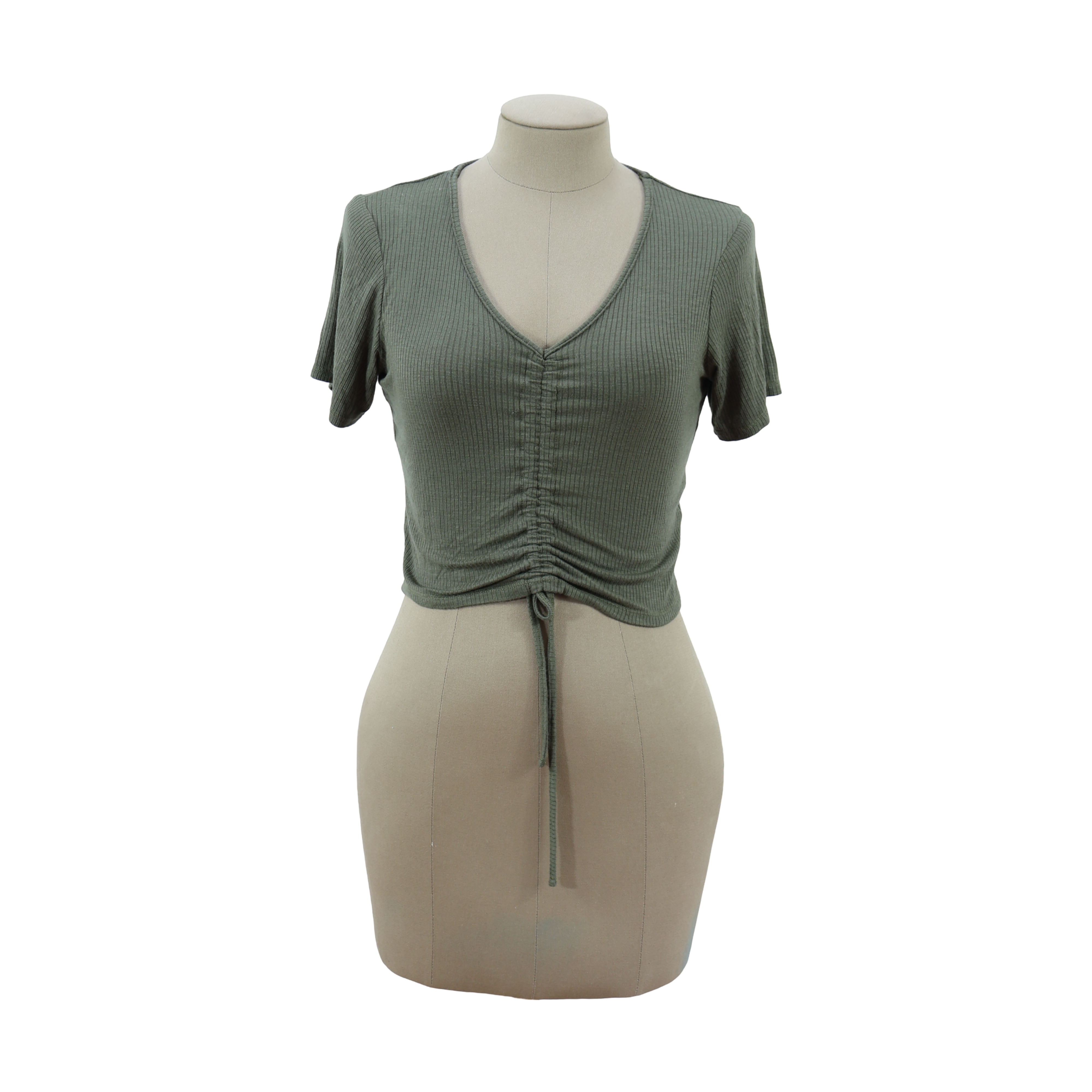 CropTop Verde Militar Talla S